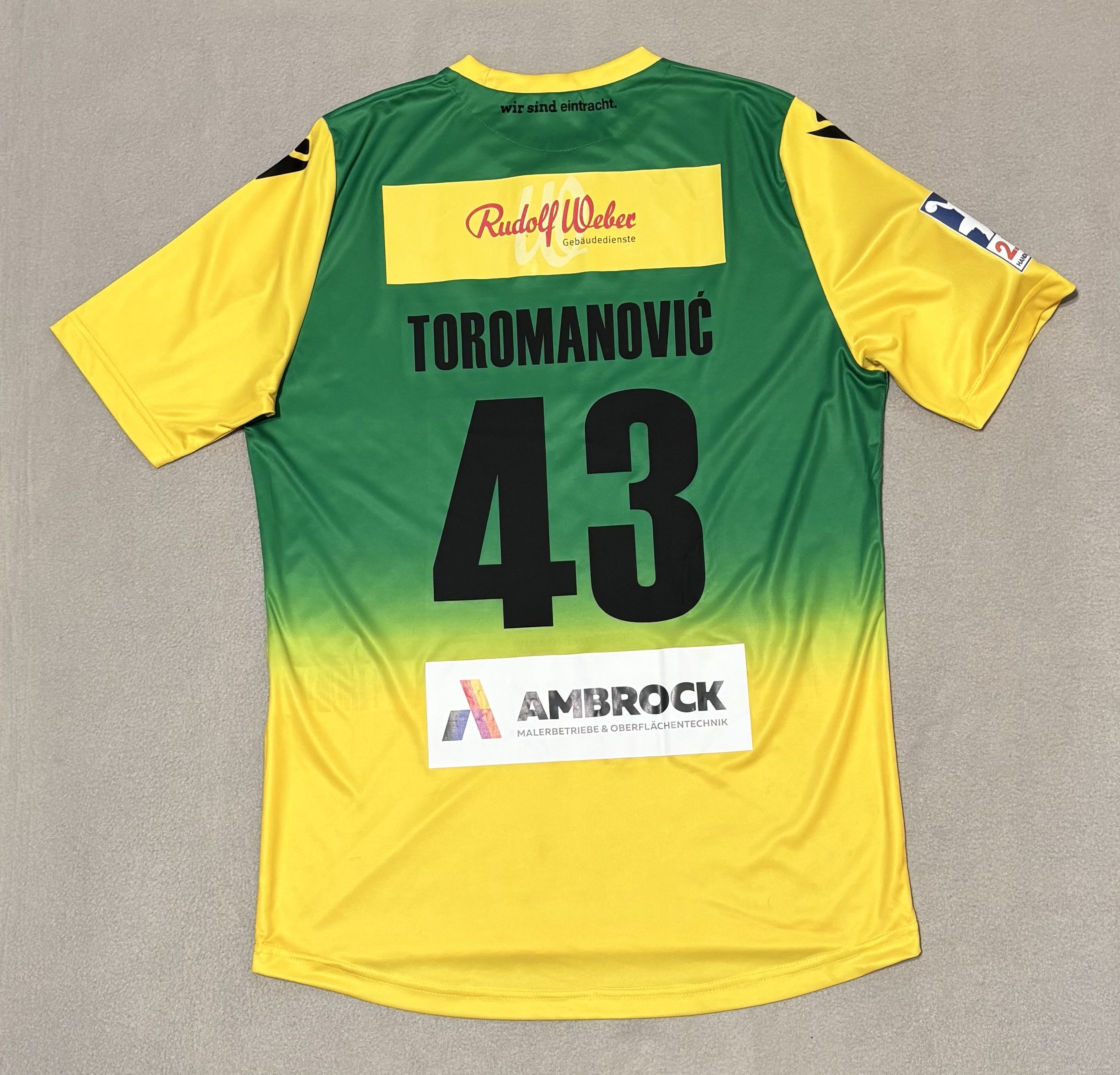 Macron VfL Eintracht Hagen 2021/2022 Toromanović #43 Macron Size US XL / EU 56 / 4 - 10 Thumbnail