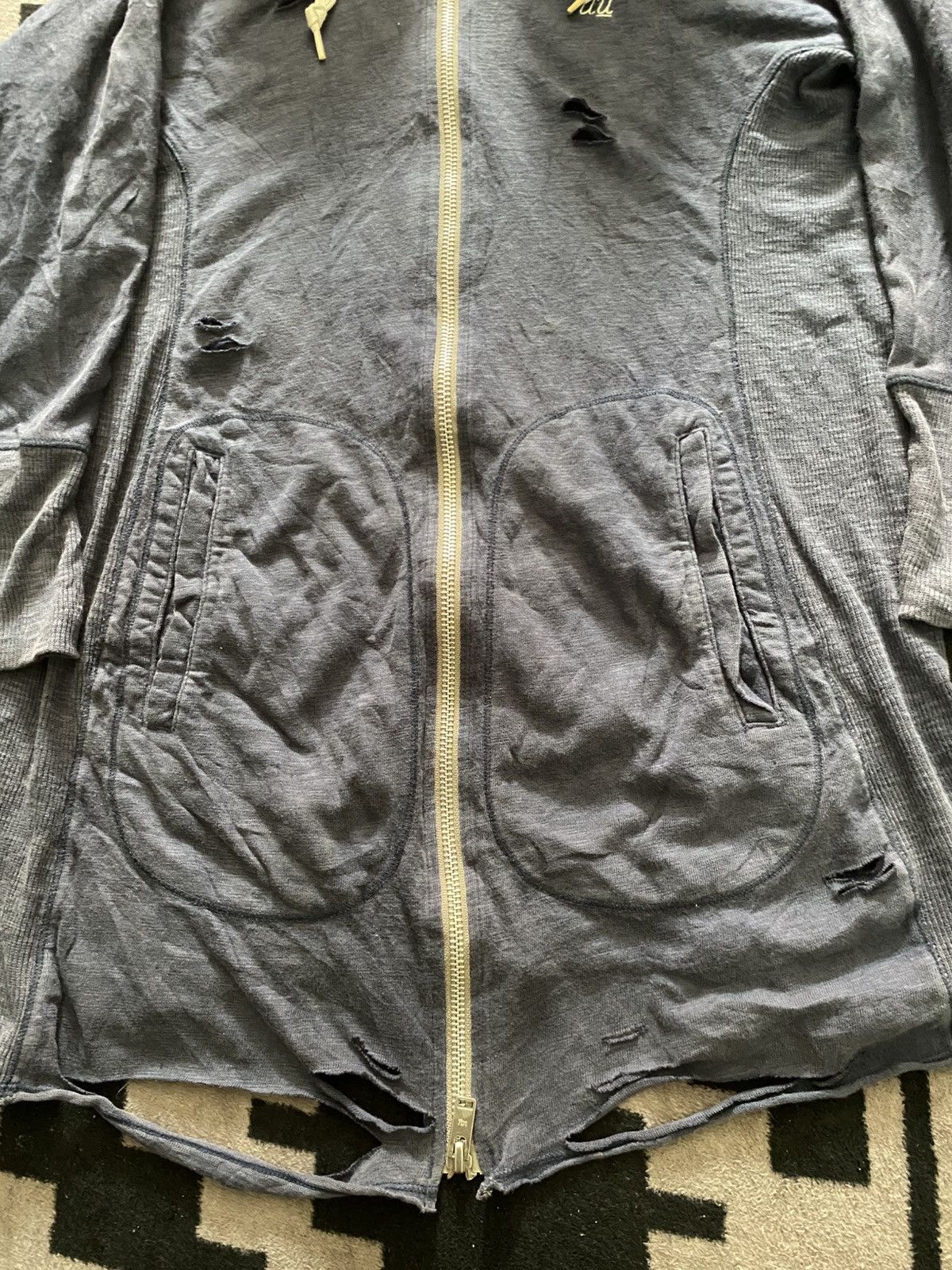 Japanese Brand × Jun Takahashi × Undercover Undercover faux fur destroyed hoodie Size US S / EU 44-46 / 1 - 3 Thumbnail