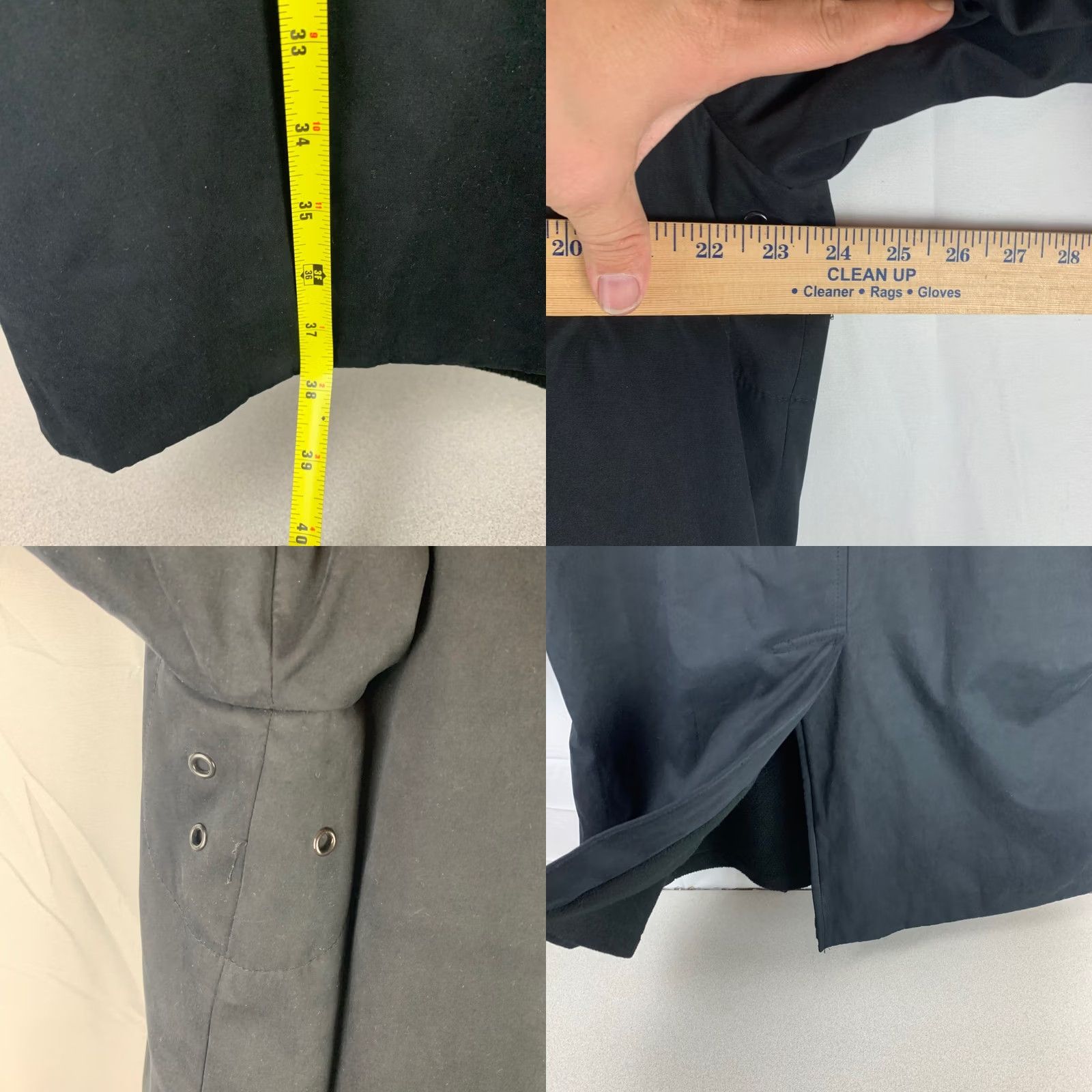 Vintage VINTAGE Paul Berman Car Coat Men Large Black Hidden Button Placket Trench Jacket Size US L / EU 52-54 / 3 - 8 Thumbnail
