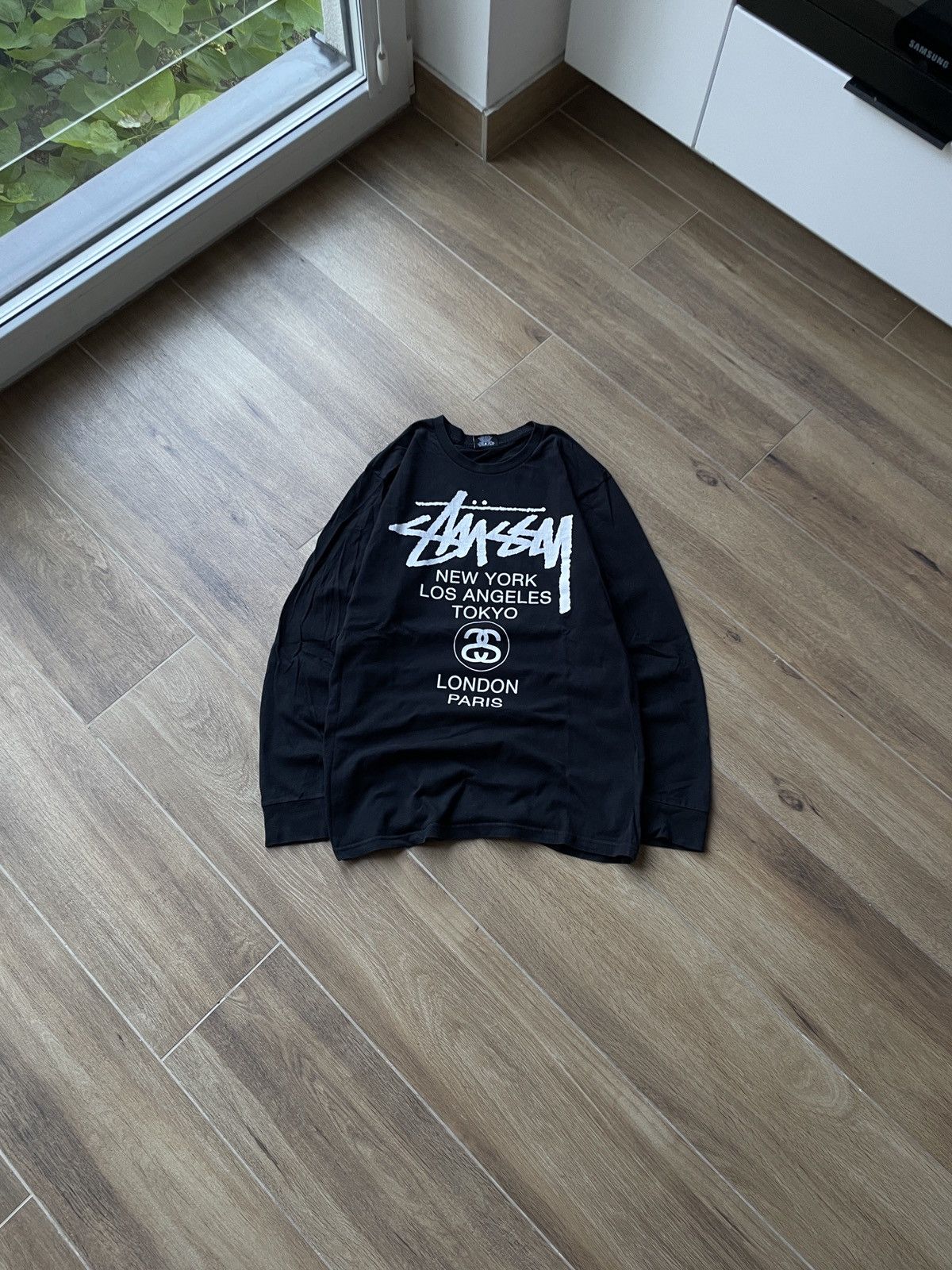 Stussy Vintage Long Sleeve Big Logo Avant Garde Japanese Y2K