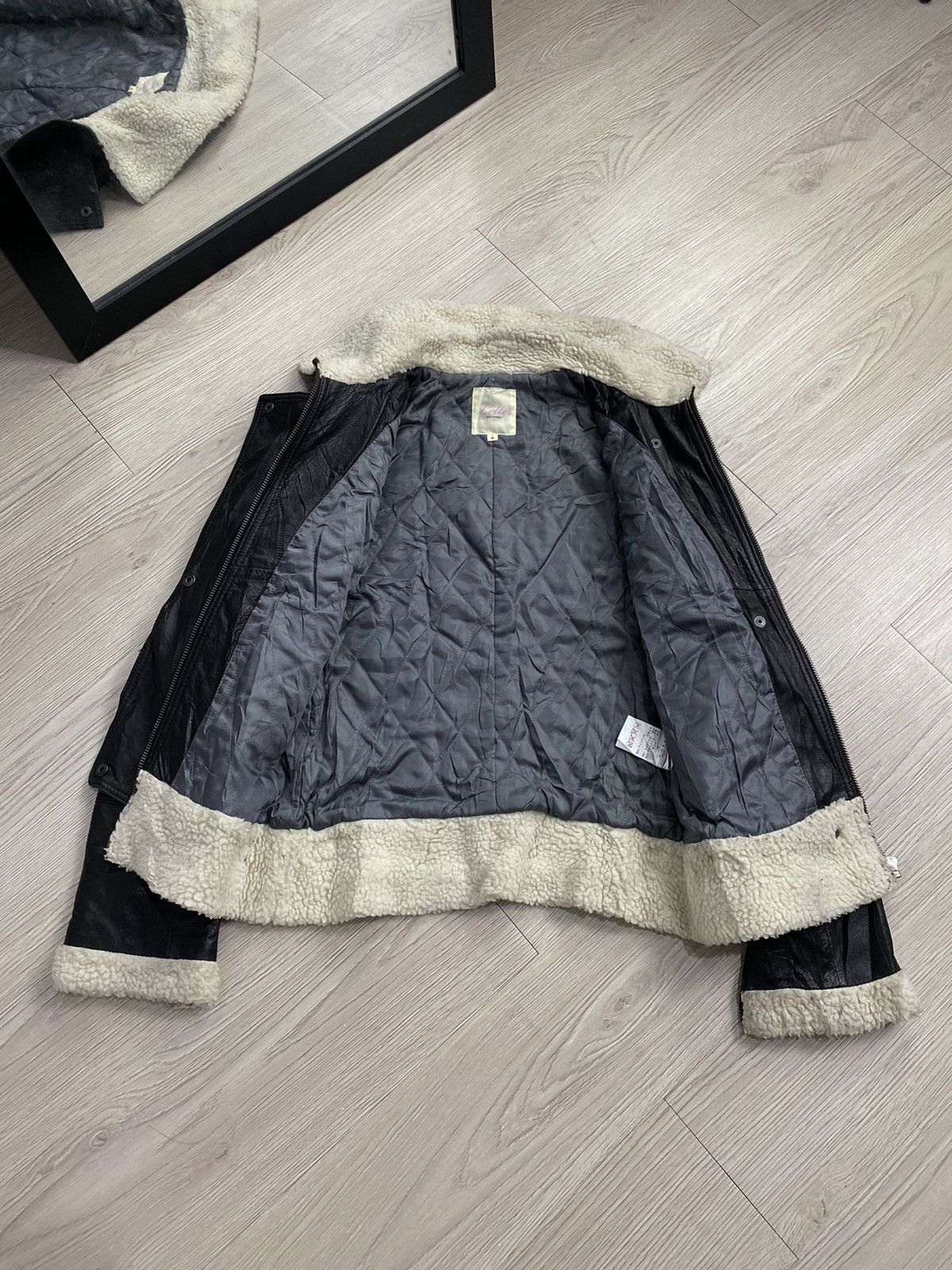 If Six Was Nine × Japanese Brand × Le Grande Bleu (L.G.B.) 2000s Black number bondage leather cropped jacket lgb style Size US S / EU 44-46 / 1 - 5 Thumbnail