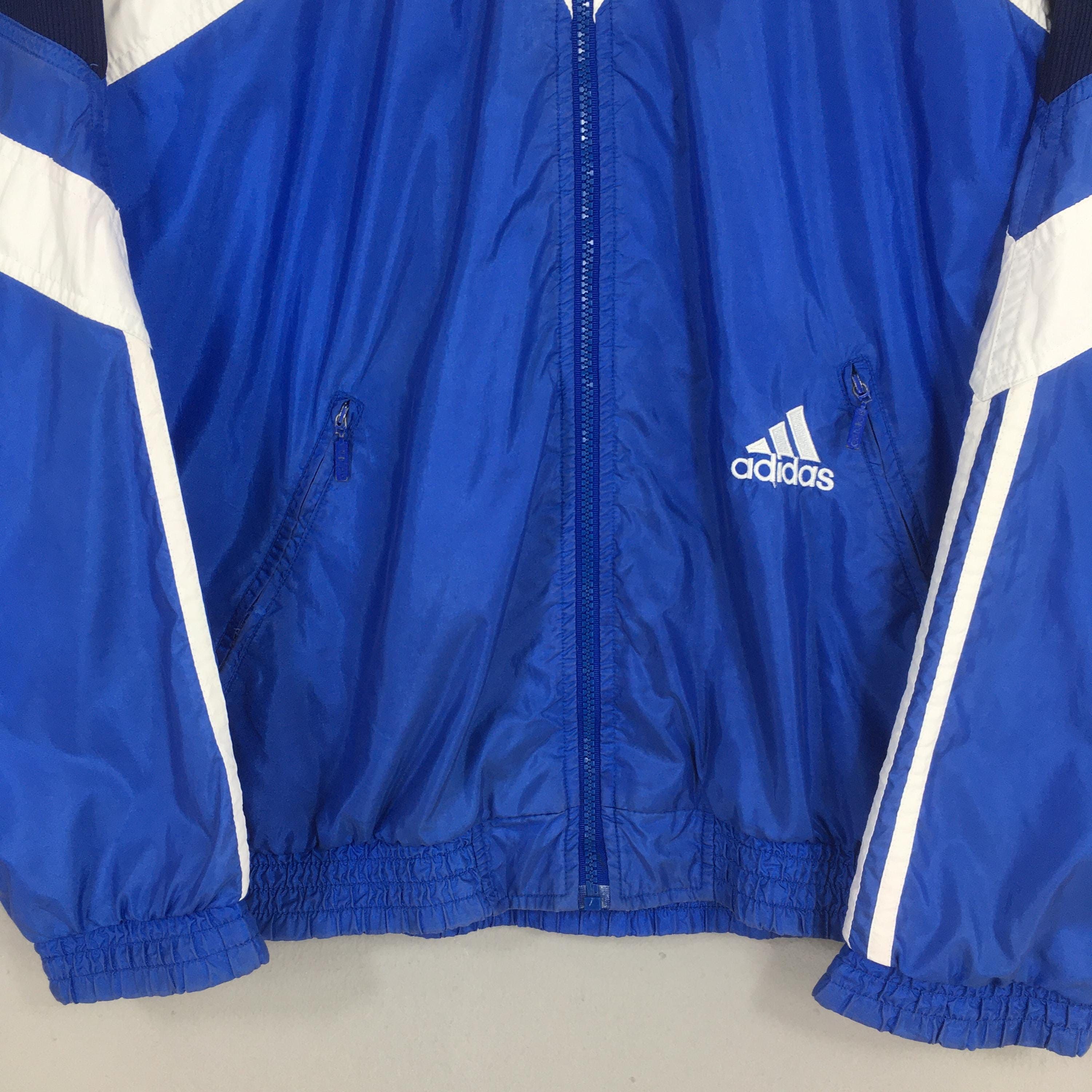 Adidas Vintage 90s Adidas Equipment Windbreaker Jacket Large Size US L / EU 52-54 / 3 - 3 Thumbnail