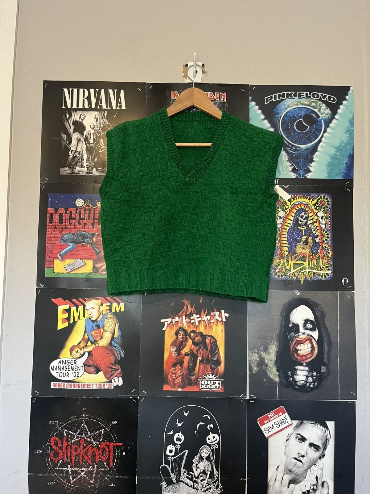 Other Vintage 90’s Very Thick Cropped Knit Vest Sweater! Size XS / US 0-2 / IT 36-38 - 1 Thumbnail
