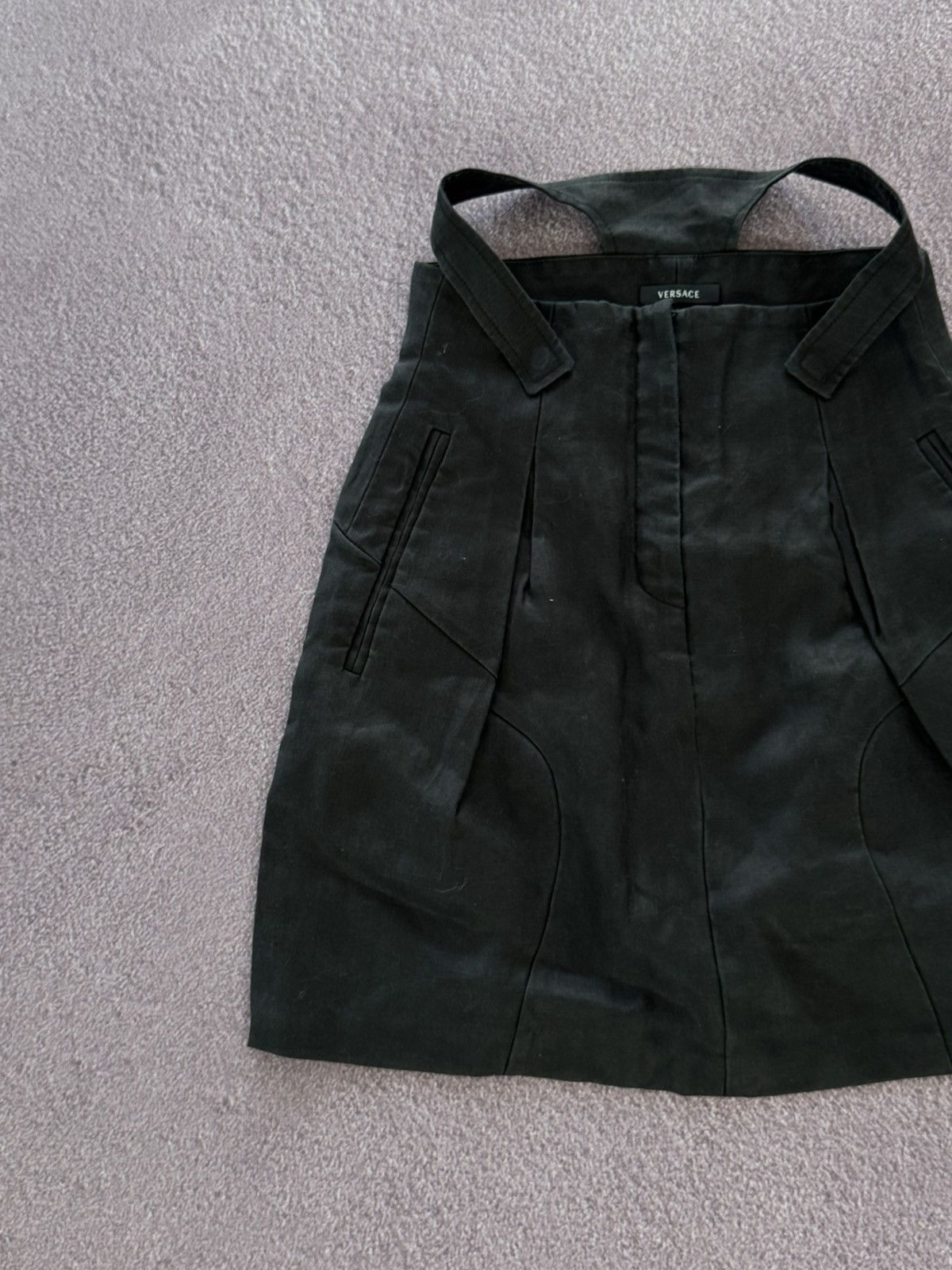 Versace Vintage Versace Futuristic Y2K Luxury Midi Skirt Size 28" / US 6 / IT 42 - 5 Thumbnail