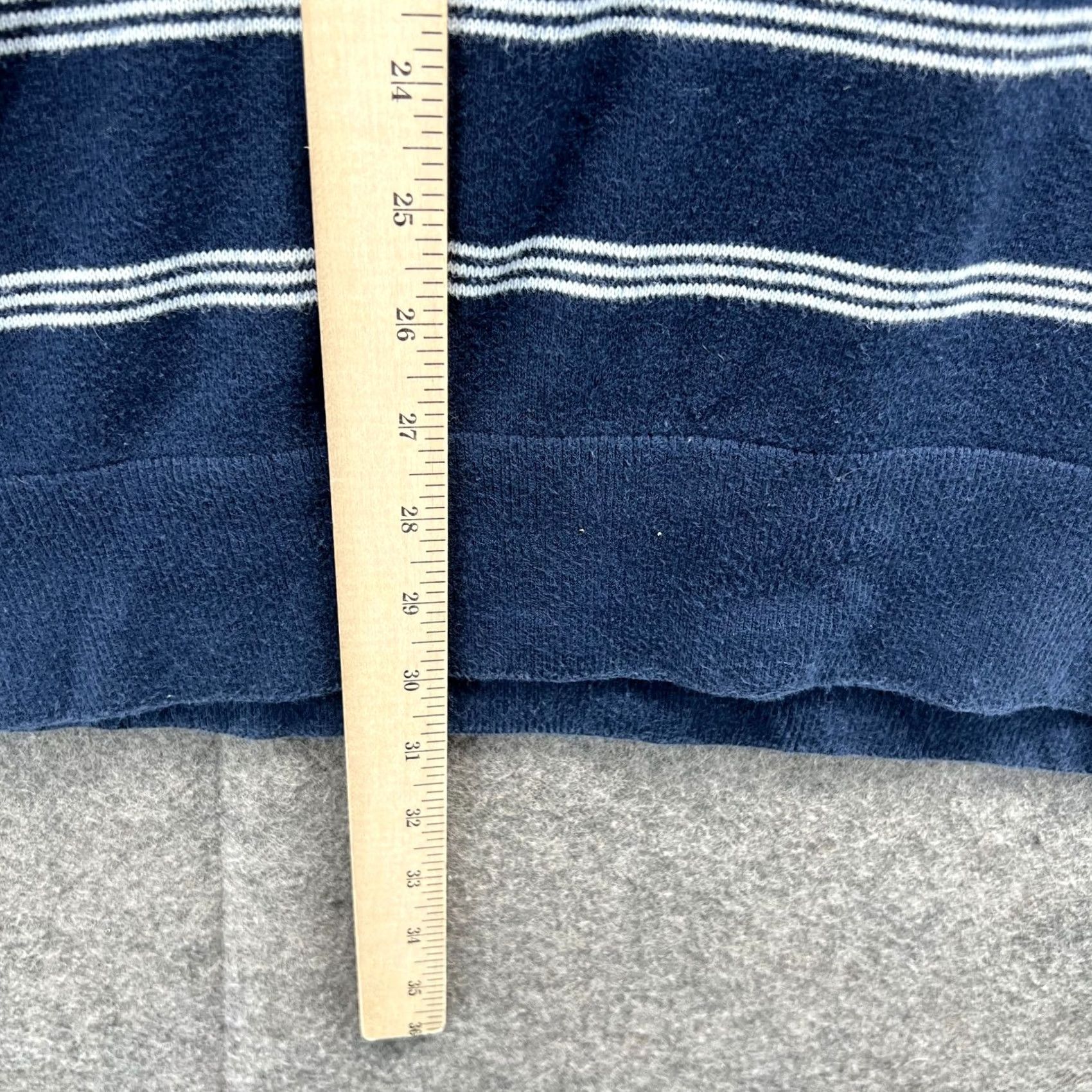 Tommy Hilfiger VINTAGE Tommy Hilfiger Sweatshirt Mens XXL Blue Striped Crewneck Pima Cotton Pullover Size US XXL / EU 58 / 5 - 4 Thumbnail