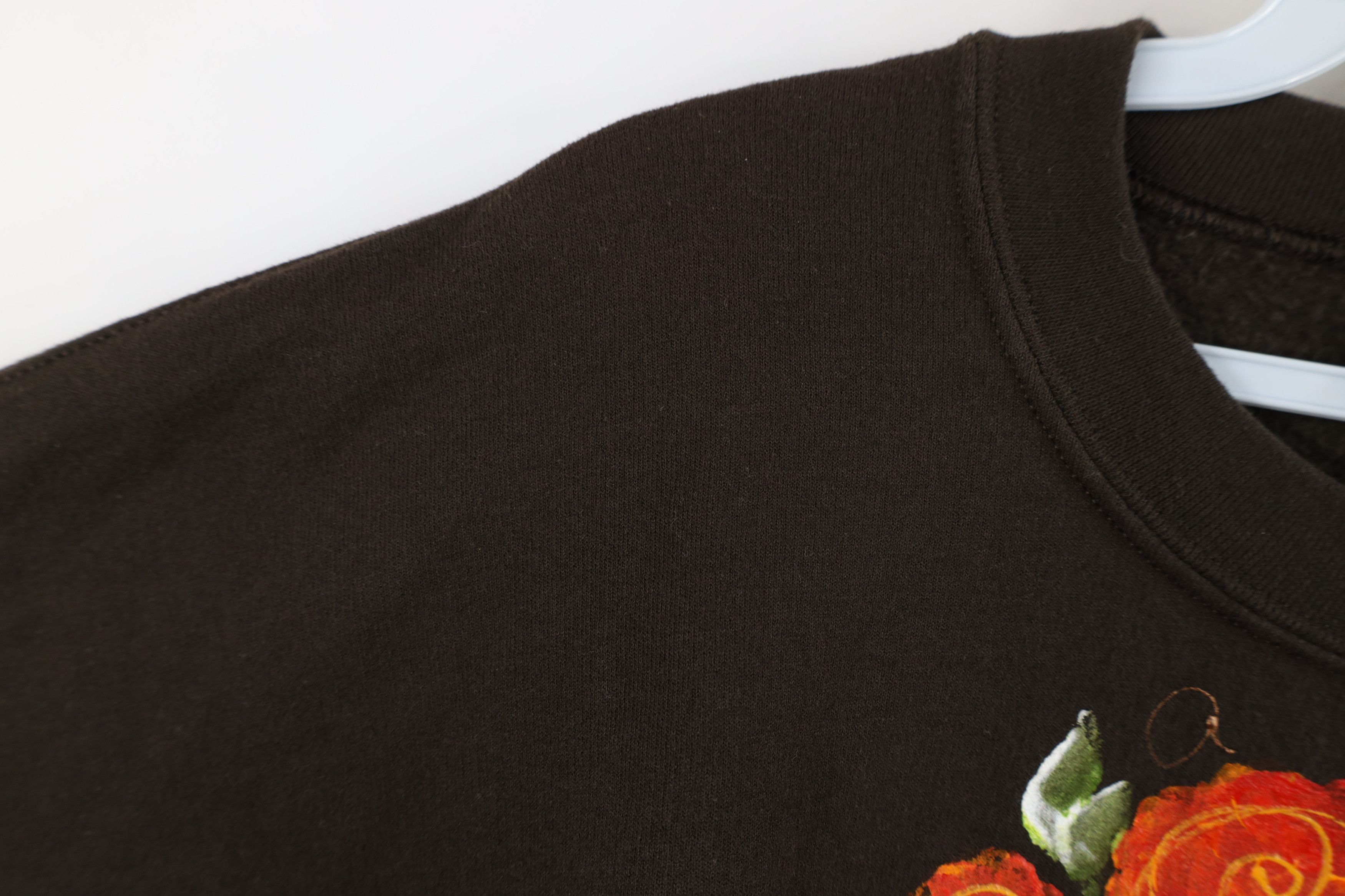 Vintage Vintage 90s Streetwear Painted Flower Crewneck Sweatshirt Size XL / US 12-14 / IT 48-50 - 8 Thumbnail