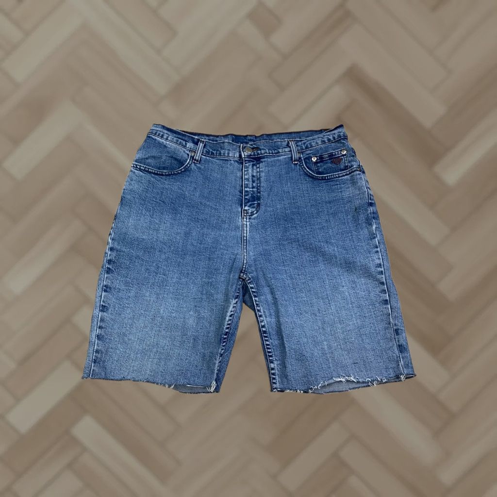 Harley Davidson Harley-Davidson Denim Jean Shorts Men 34 Jorts 9" Inseam Casual Blue Denim - Harley-Davidson Mens 34 Regular Short Style Biker Pockets Summer Spring Size US 34 / EU 50 - 1 Thumbnail