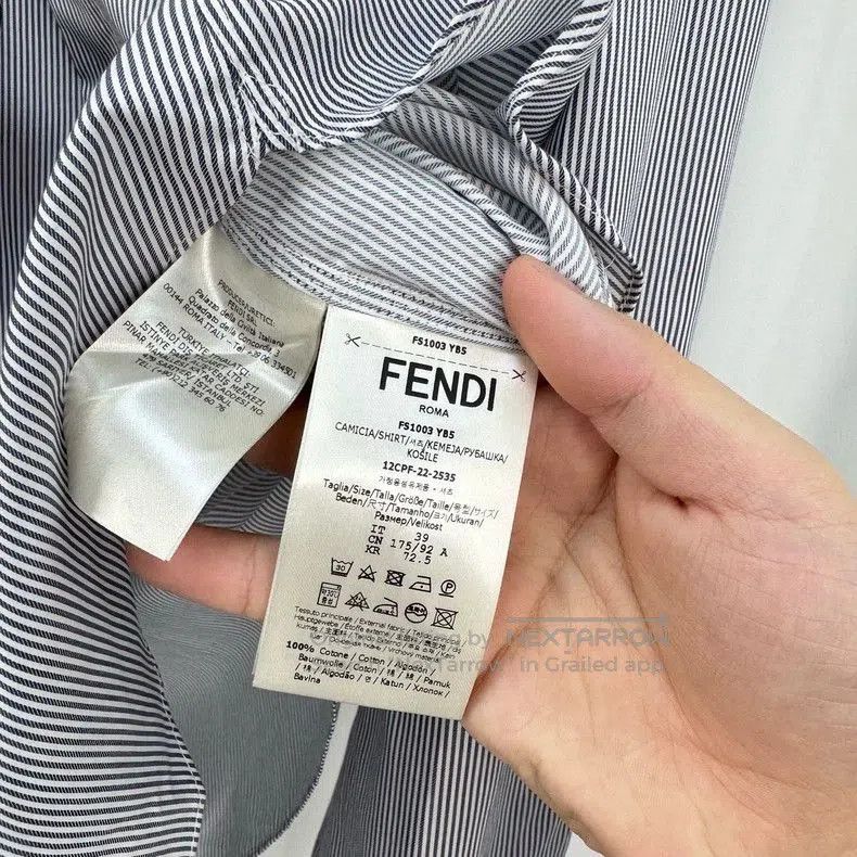 Fendi Fendi Embroidered Stripe Button. Size US M / EU 48-50 / 2 - 6 Thumbnail