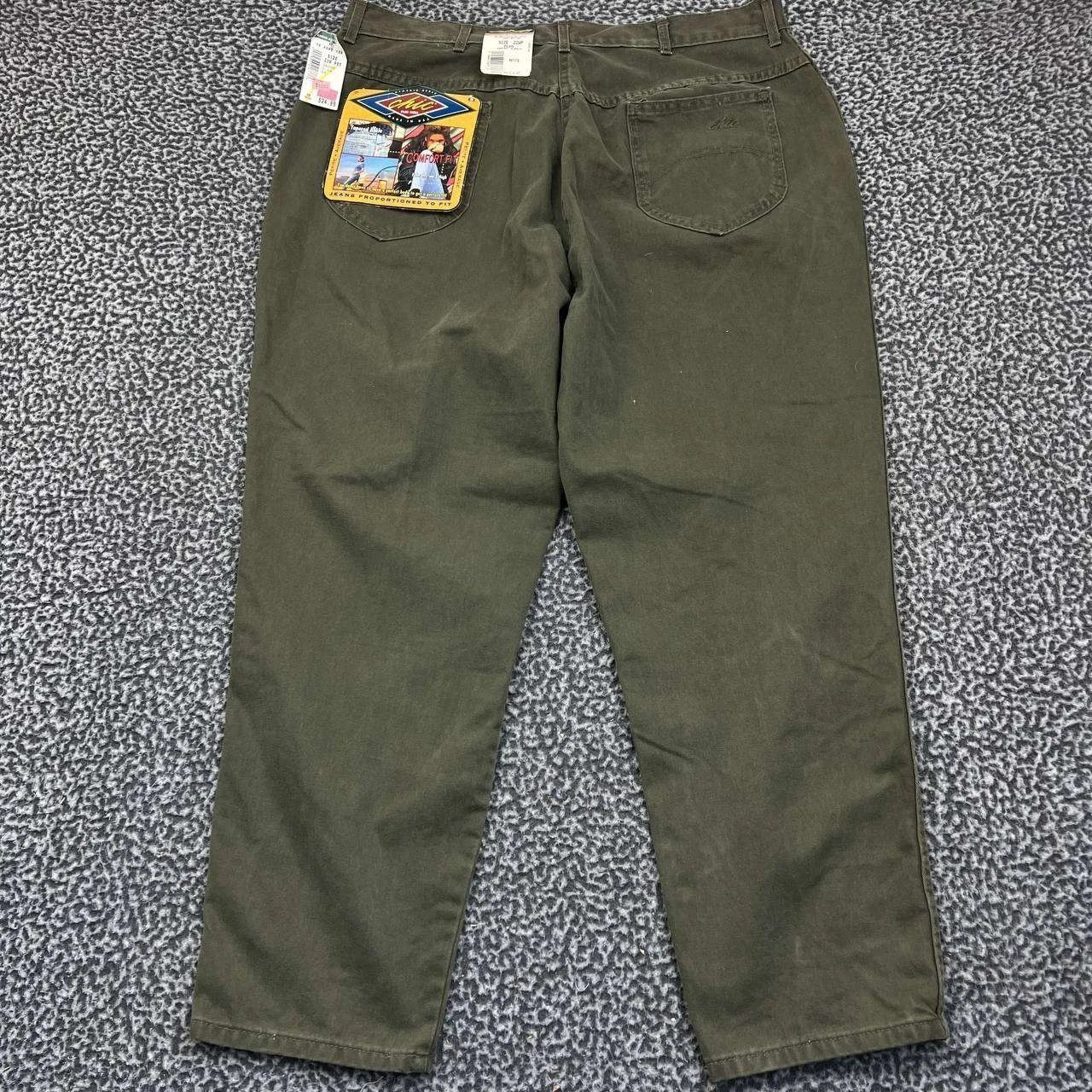 Other Vintage Chic Jeans 22W Straight Denim Pockets Cotton 37x28 Size 37" - 2 Thumbnail