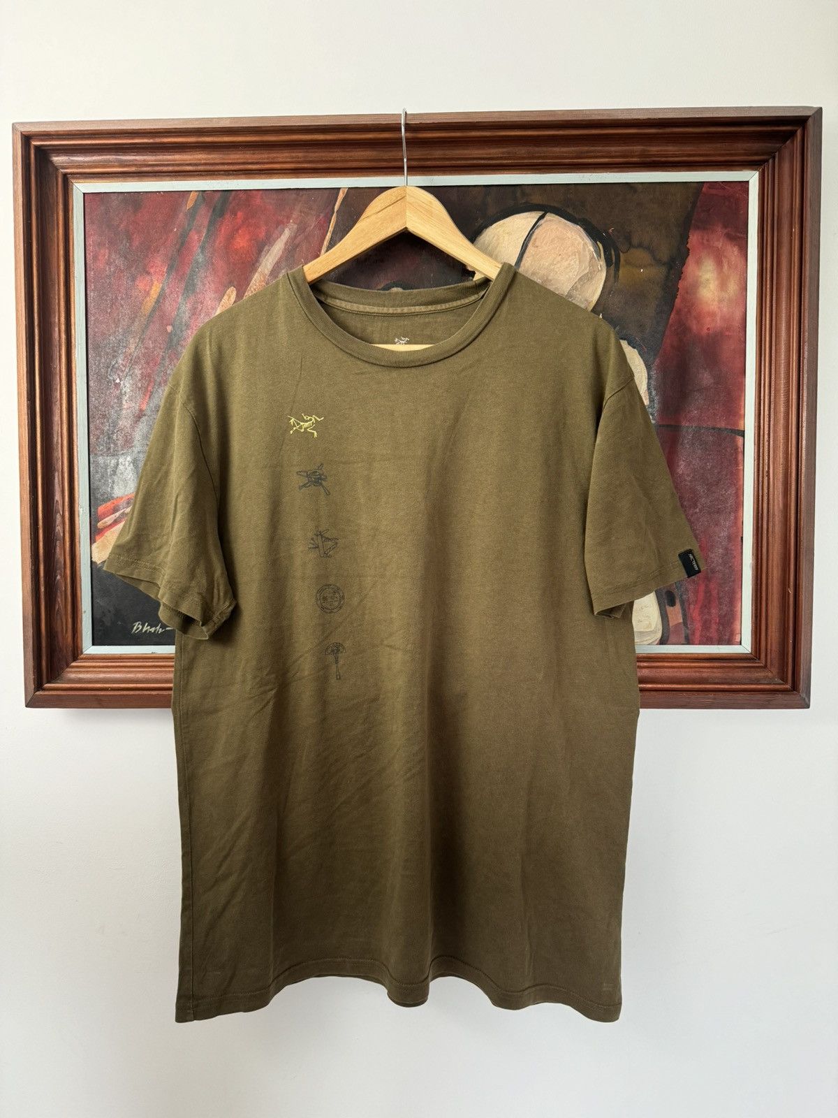 Arc'teryx Vintage Arcteryx Tee Washed Brown Rare Hype Mini Logo Y2k Size US L / EU 52-54 / 3 - 1 Thumbnail