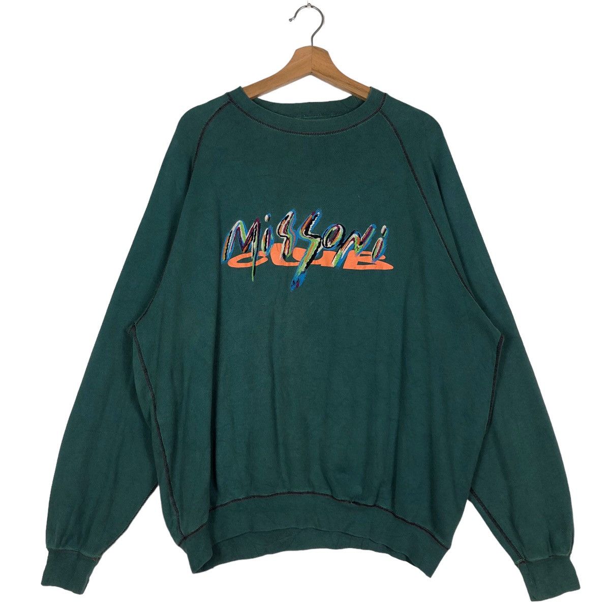 Missoni 🔥90’s Vintage Missoni Club Crewneck Sweatshirt Big Logo Size US M / EU 48-50 / 2 - 1 Thumbnail