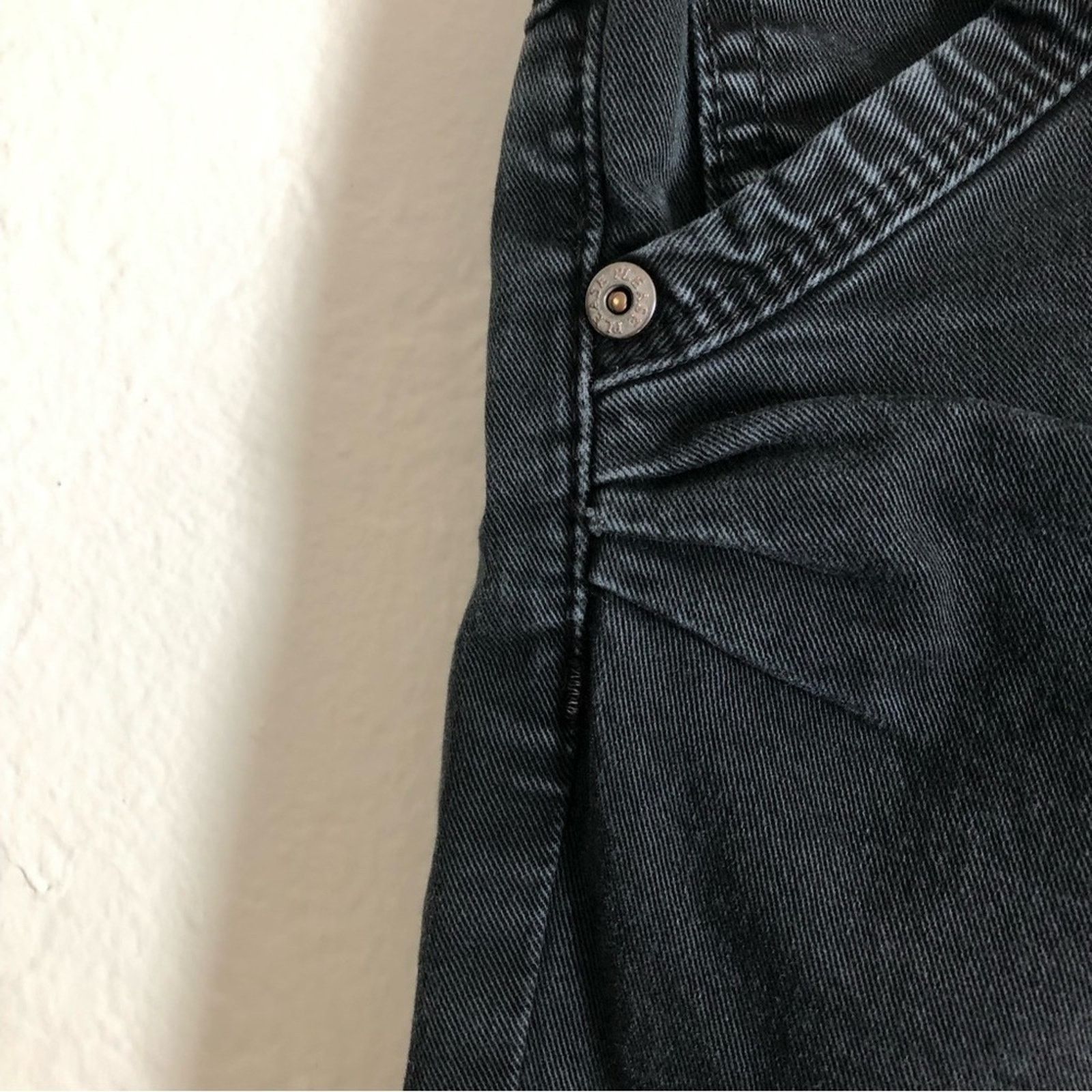Other Please Made in Italy Black Denim Straight Leg Mid Rise Jeans Size 27" / US 4 / IT 40 - 4 Thumbnail