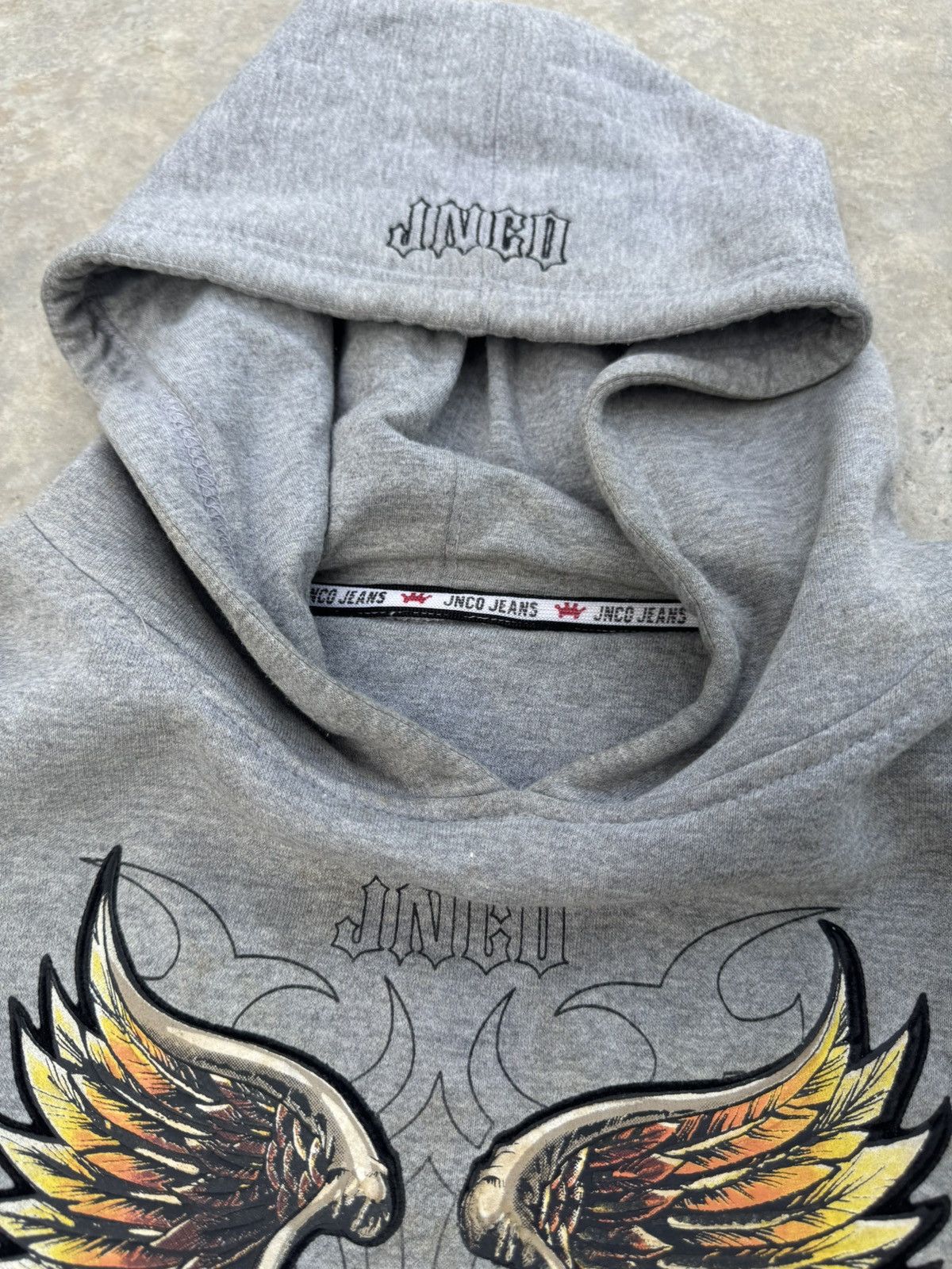 JNCO Jnco Hoodie Rare Vintage Eagle Design Size US XL / EU 56 / 4 - 3 Thumbnail