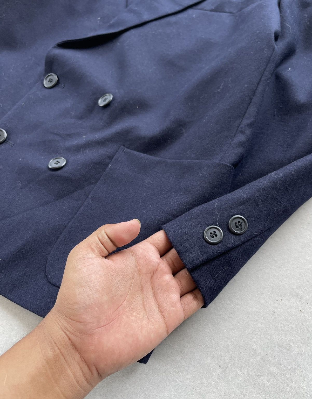 Yohji Yamamoto Yohji Yamamoto Double-Breasted Tailored Blazer/Jacket Size US M / EU 48-50 / 2 - 7 Thumbnail
