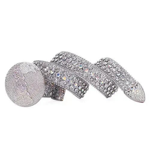 Other Rhinestone Luxury Crystal Studded Pin Buckle Belt🔥🔥🔥 Size ONE SIZE - 3 Thumbnail