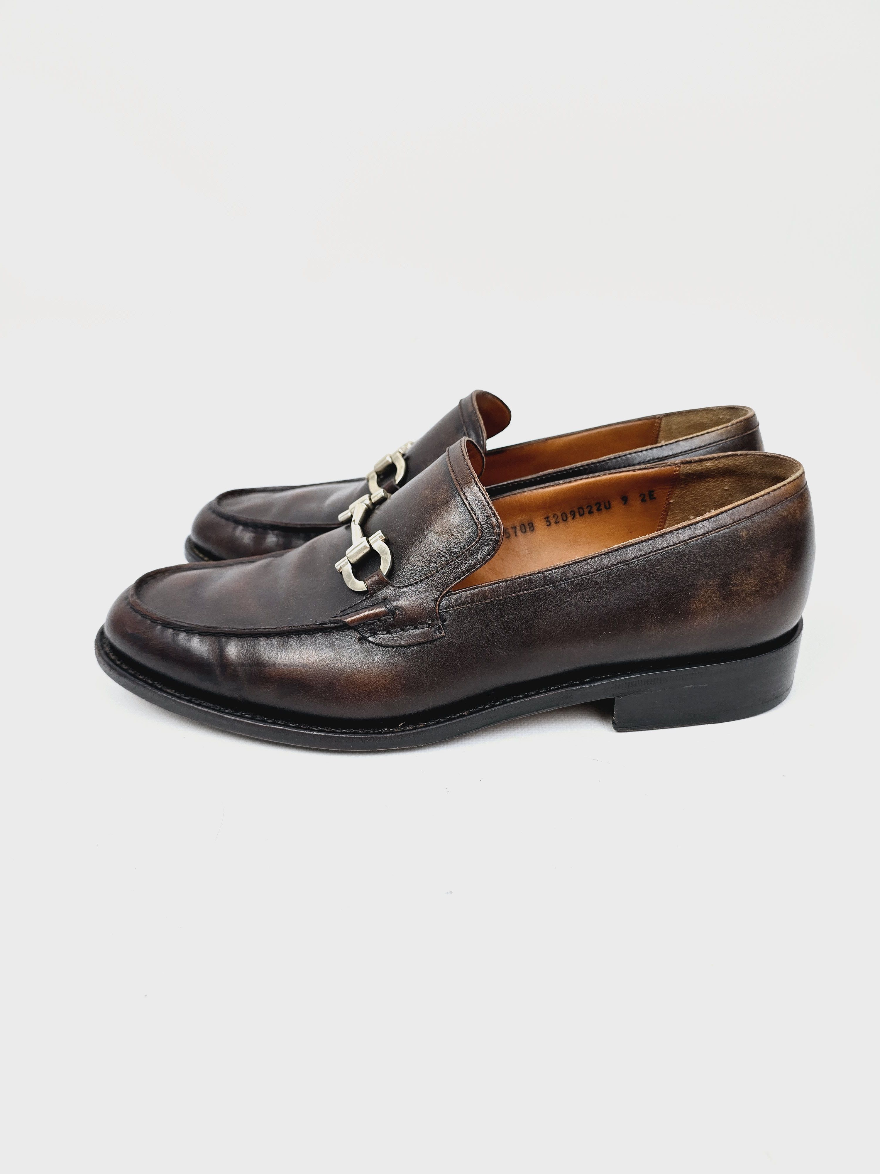 Salvatore Ferragamo Salvatore Ferragamo Brown Leather Oxford Shoes - Size 9 EE Size US 9 / EU 42 - 5 Thumbnail