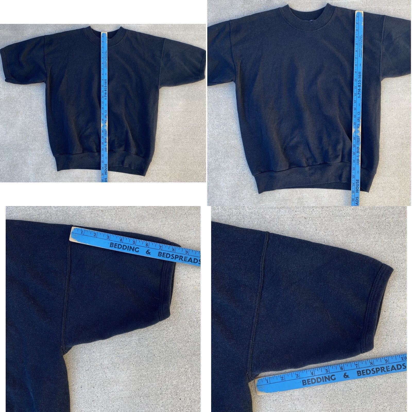 Vintage VINTAGE Honors Short Sleeve Sweatshirt Mens L Black Fade Sports Pullover Sweatshirt 90s or 00s Size US L / EU 52-54 / 3 - 11 Thumbnail