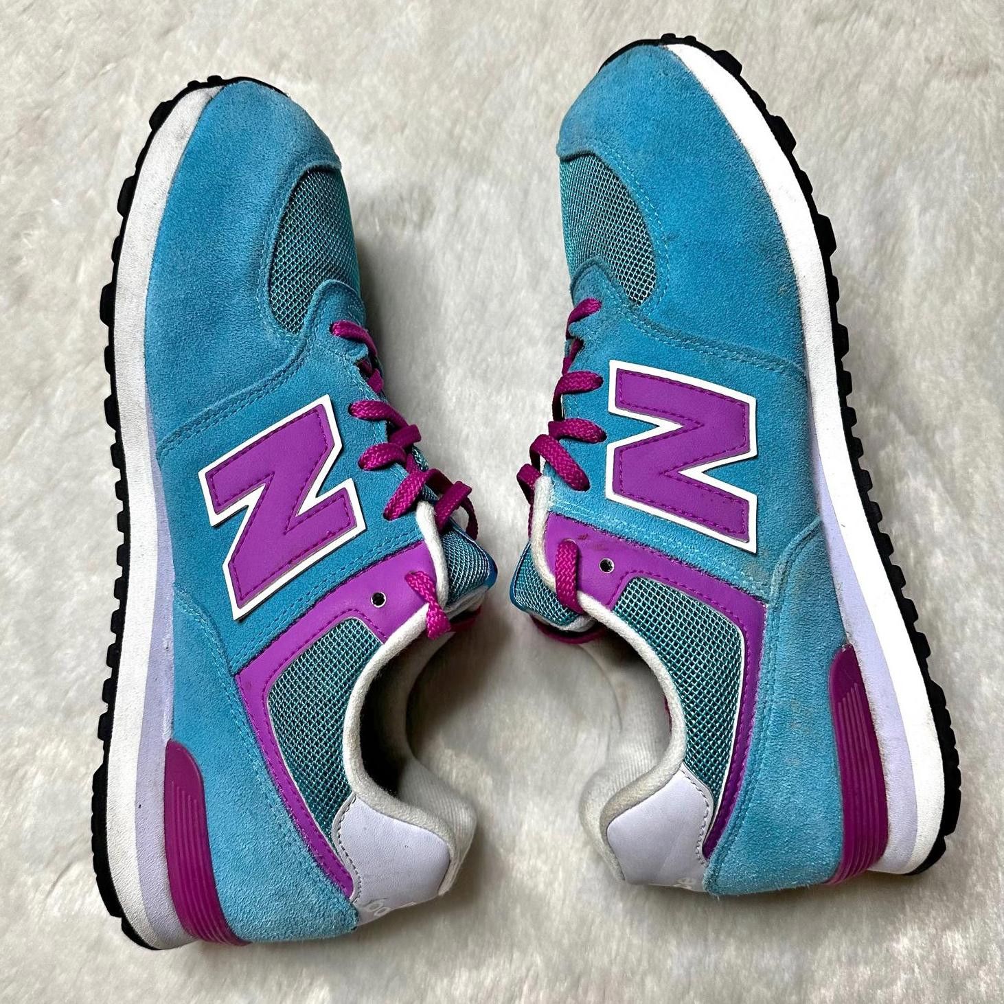 New Balance New Balance 574 V1 Blue Lace Up Sneakers Women’s 7 Athletic Size US 7 / IT 37 - 3 Thumbnail