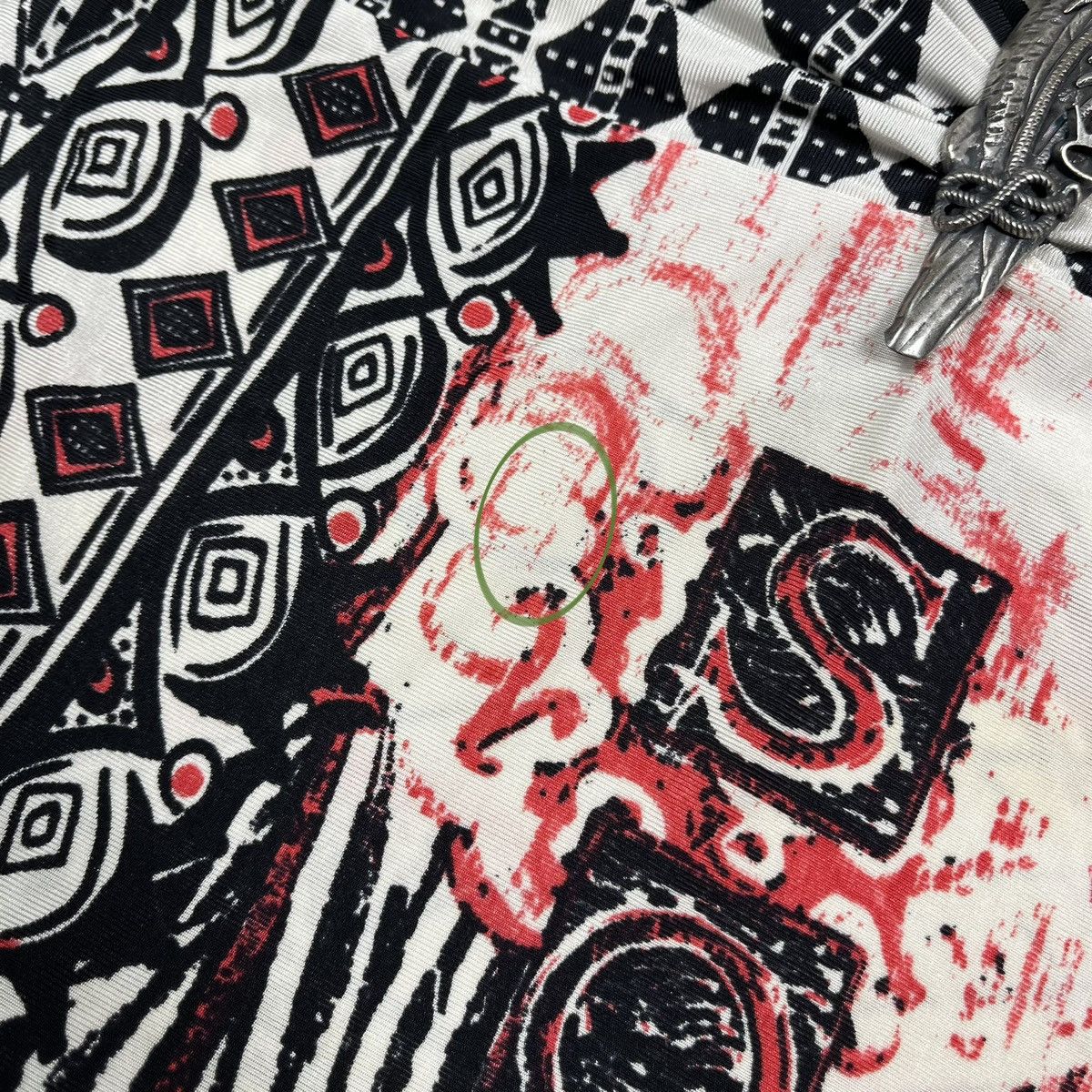 Designer Ladies Save The Queen Avant-Garde overprinted tunic blouse Size M / US 6-8 / IT 42-44 - 24 Thumbnail