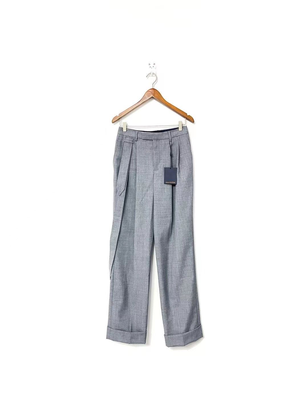 Louis Vuitton Louis Vuitton Wool Gray Formal Trousers 40r Men Size 40R - 1 Thumbnail