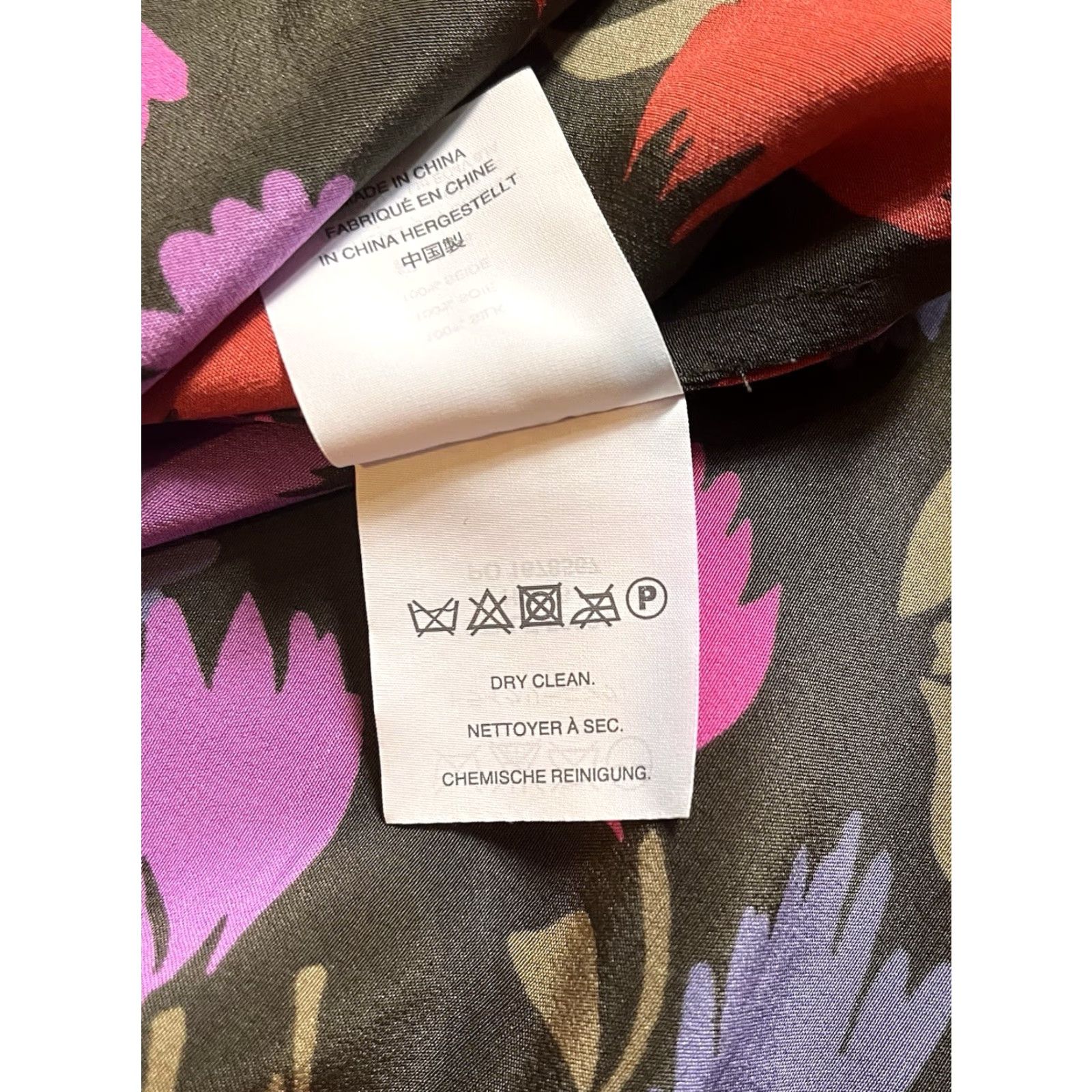 J.Crew J Crew Painted Pansy Floral Ruffle Silk Blouse Women’s 12P Pink Purple Red Multicolor Floral Sleeveless V-Neck Blouse Size XL / US 12-14 / IT 48-50 - 6 Thumbnail