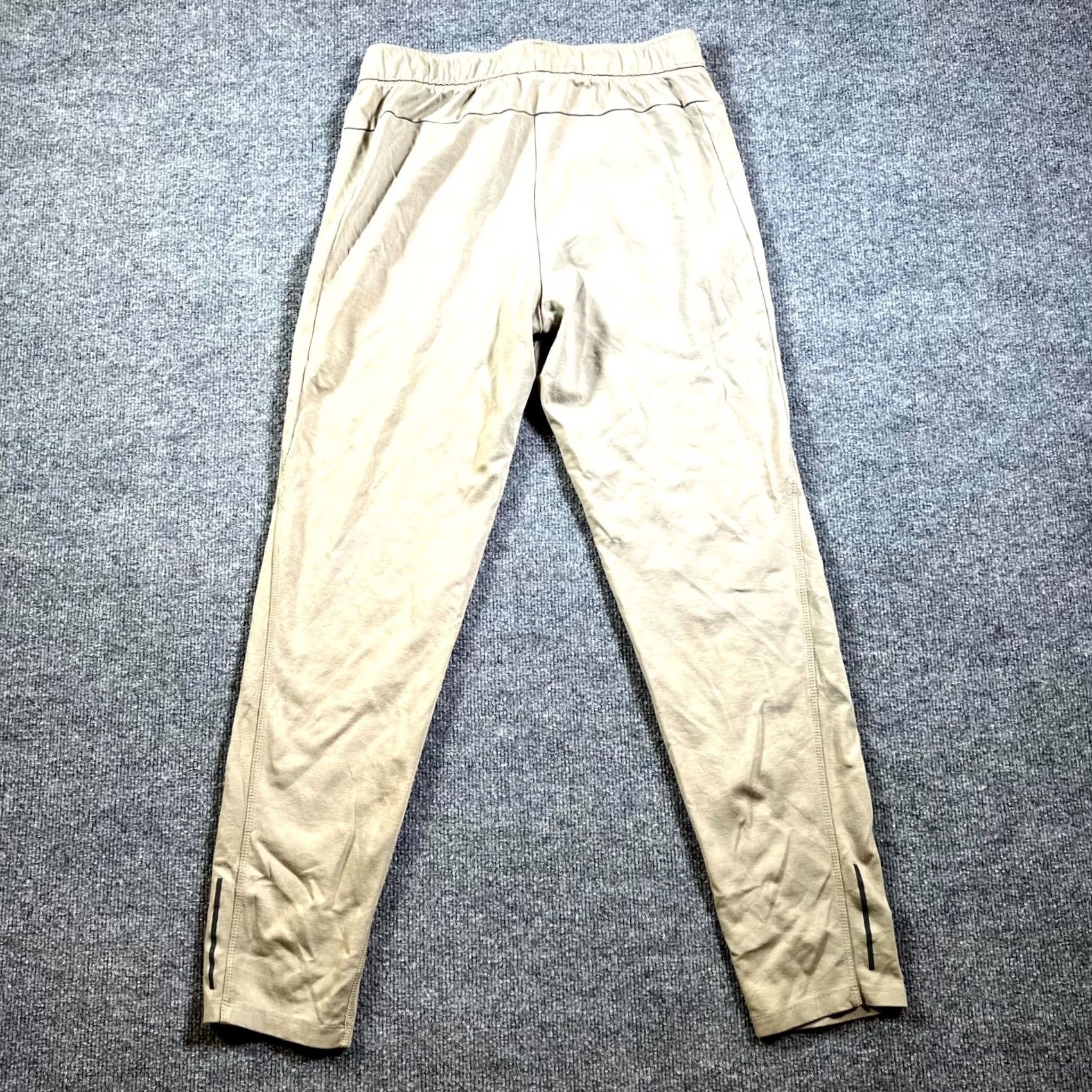 Athletic Works Athletic Works Pants Mens M (32-34) Beige Slim Fit Tapered Leg Drawstring Running Size US 31 - 2 Thumbnail
