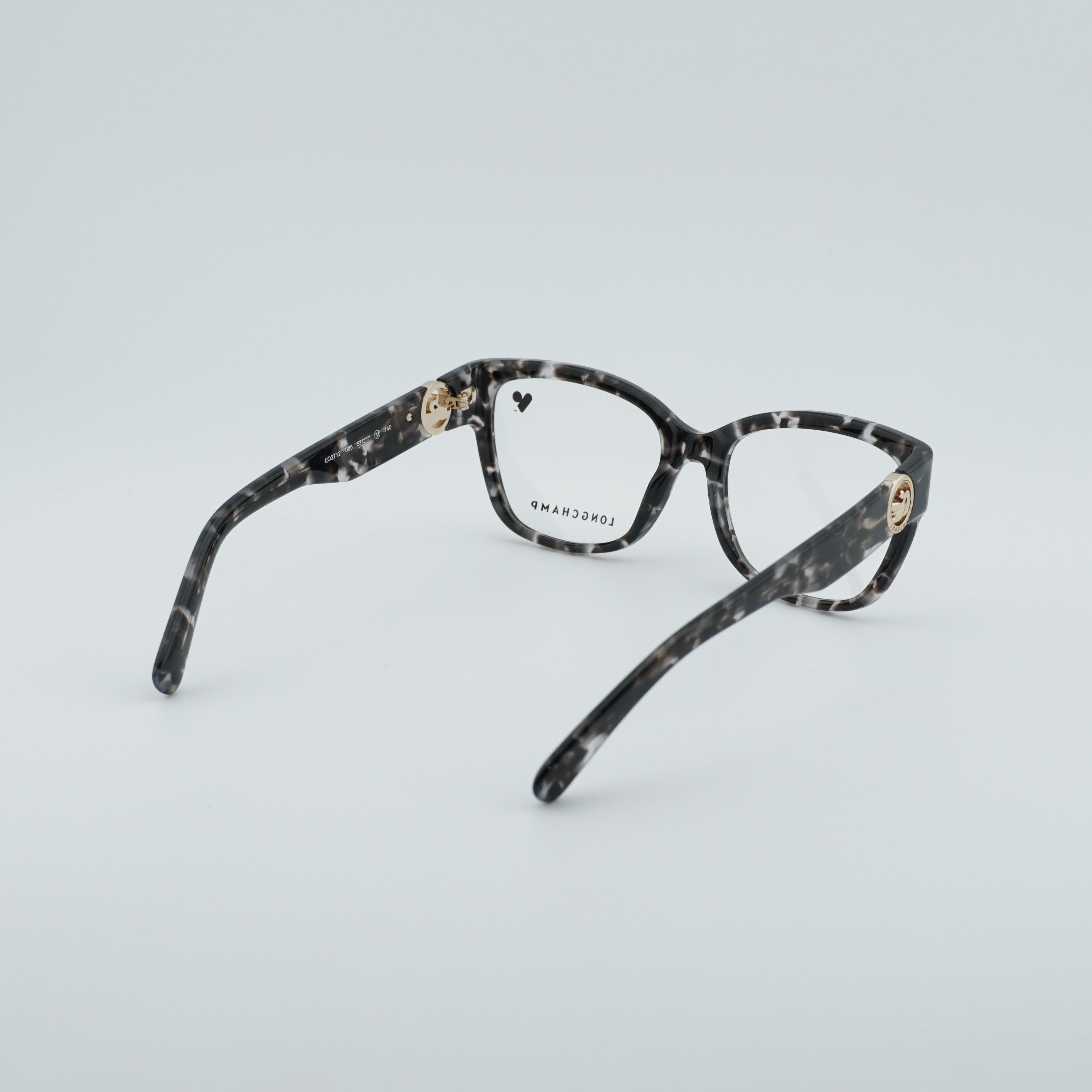 Longchamp Longchamp LO2712 005 Eyeglasses Grey Havana 53mm Square Size ONE SIZE - 8 Thumbnail