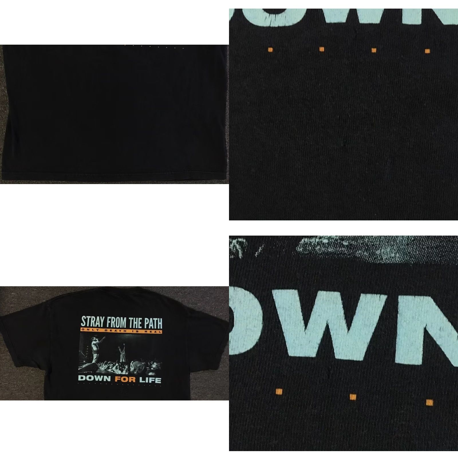 STRAYE Stray From The Path Faded Album Shirt S Hardcore Punk Grunge Rock Vtg Y2k XL Black | Only Death is Real | T-Shirt | Men Size US XL / EU 56 / 4 - 8 Thumbnail