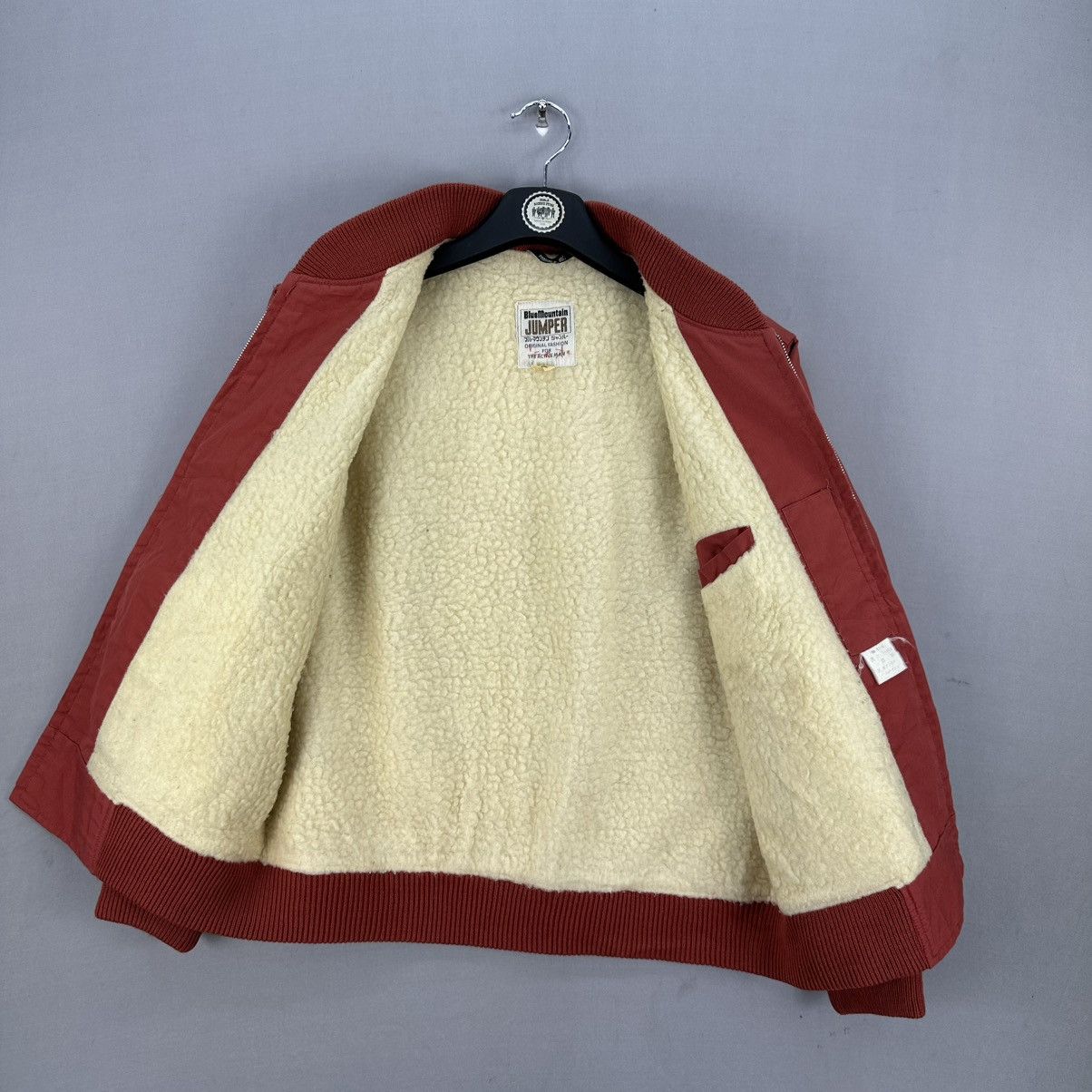 Japanese Brand Vintage 80's Bomber Jacket Sherpa Lining by Blue Mountain Size US S / EU 44-46 / 1 - 7 Thumbnail