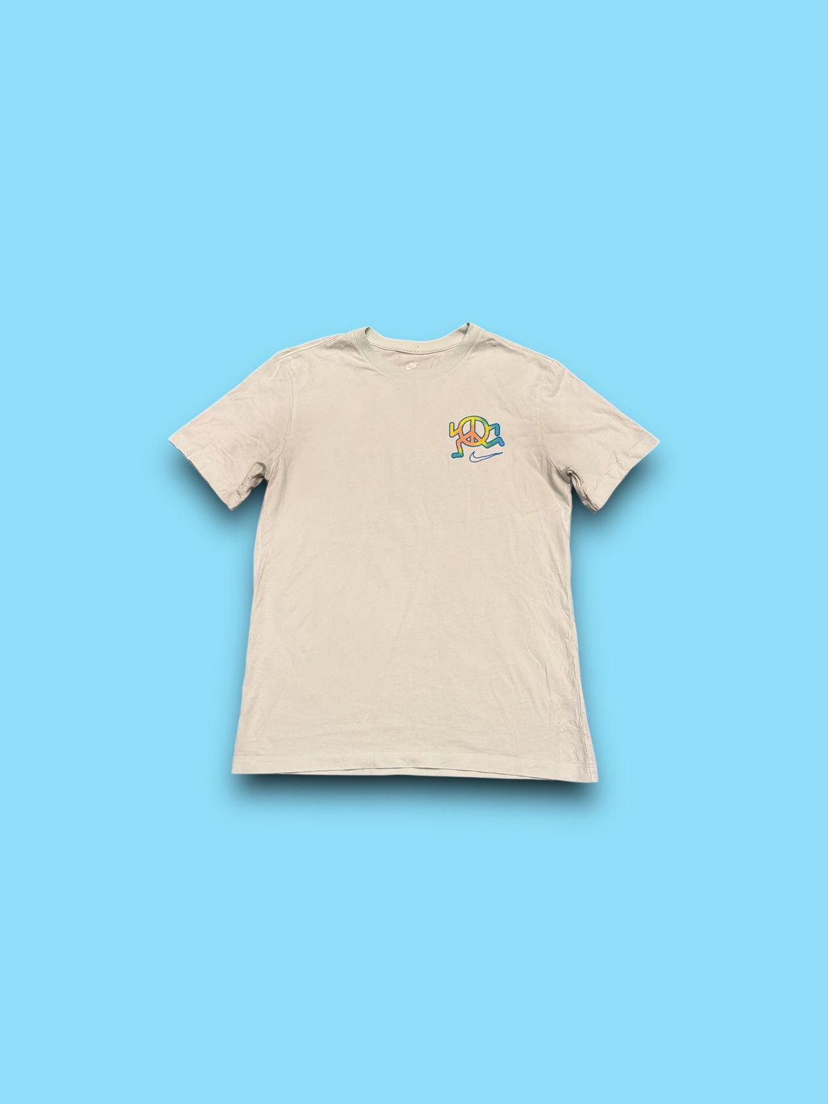 Nike The nike tee peace & love swoosh logo t-shirt blue small Size US S / EU 44-46 / 1 - 2 Thumbnail