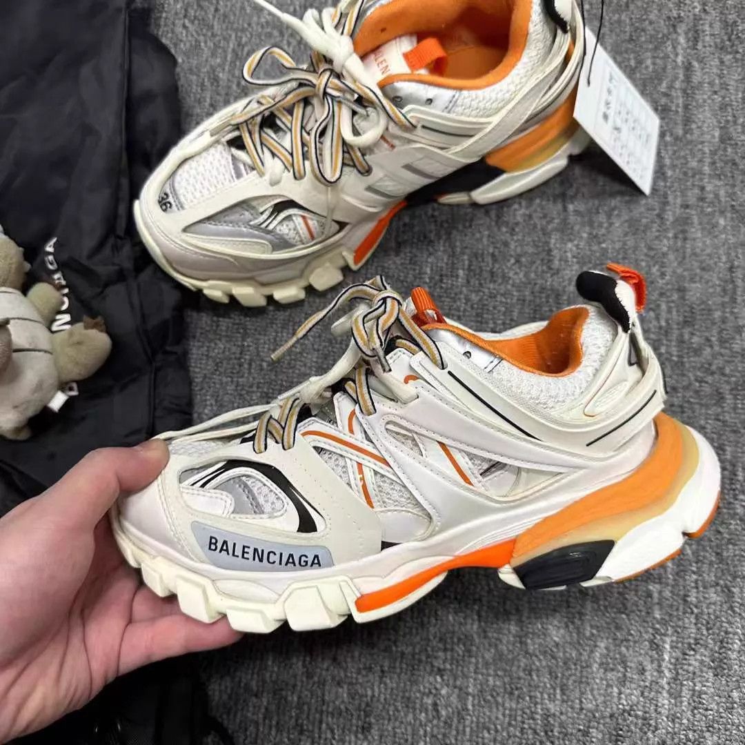 Balenciaga Balenciaga Track 99 New White Orange 36 Size US 5.5 / IT 35.5 - 2 Thumbnail