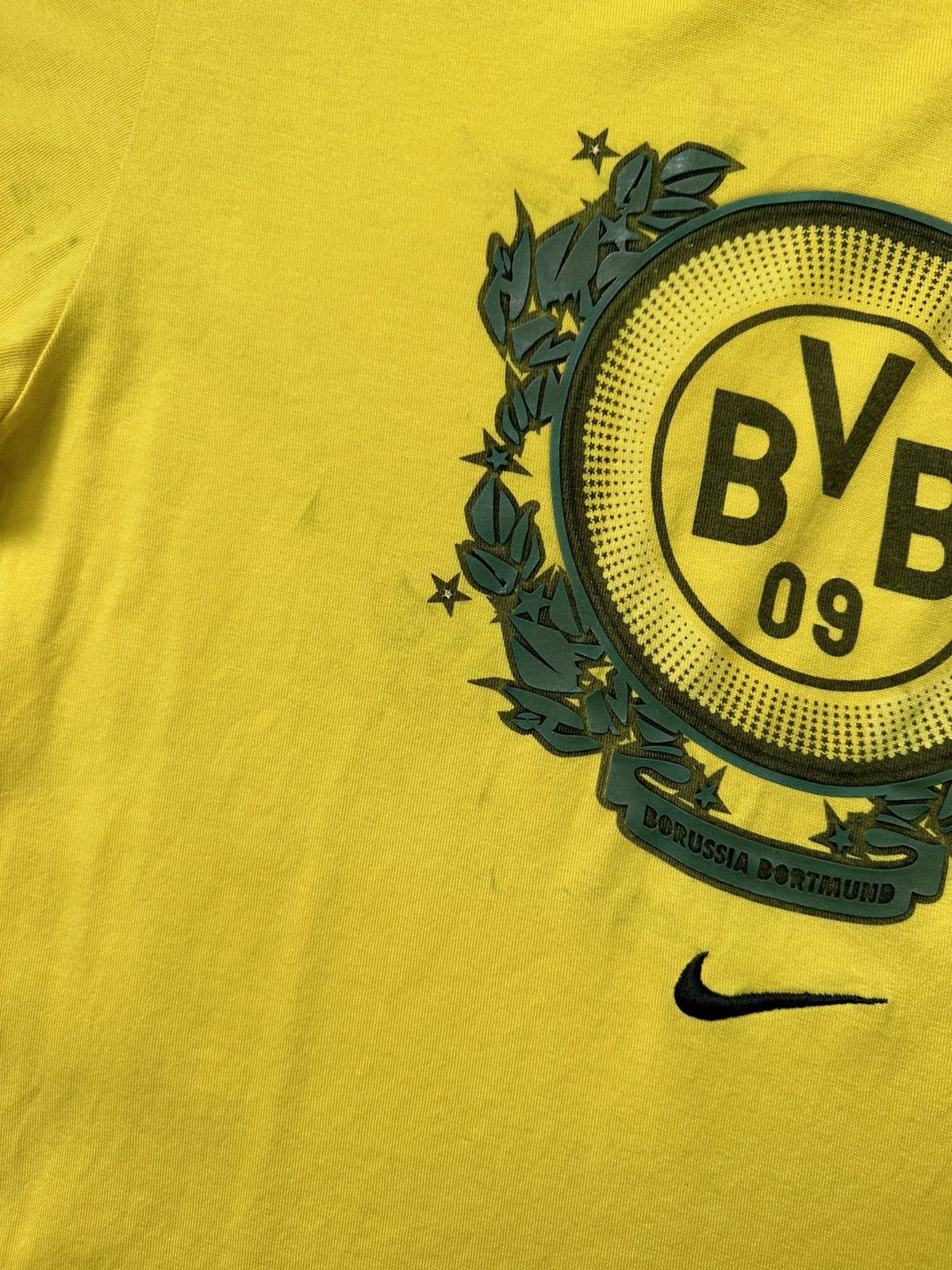 Nike Nike Borussia Dortmund Overprint Yellow Tee Jersey Size US M / EU 48-50 / 2 - 7 Thumbnail