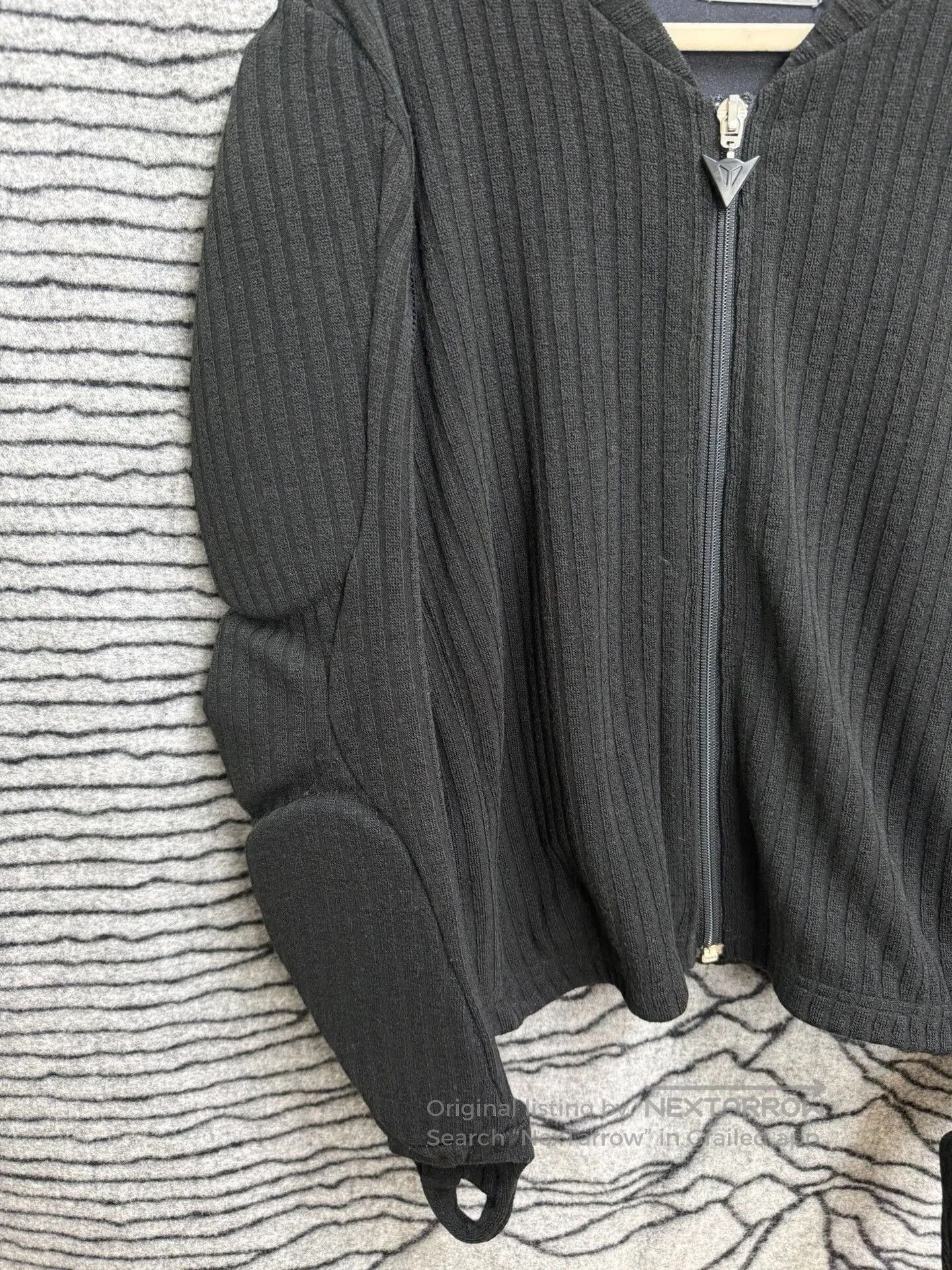 Yohji Yamamoto Yohji Yamamoto Pour Homme Biker Armor Knit Jacket. Size US M / EU 48-50 / 2 - 3 Thumbnail