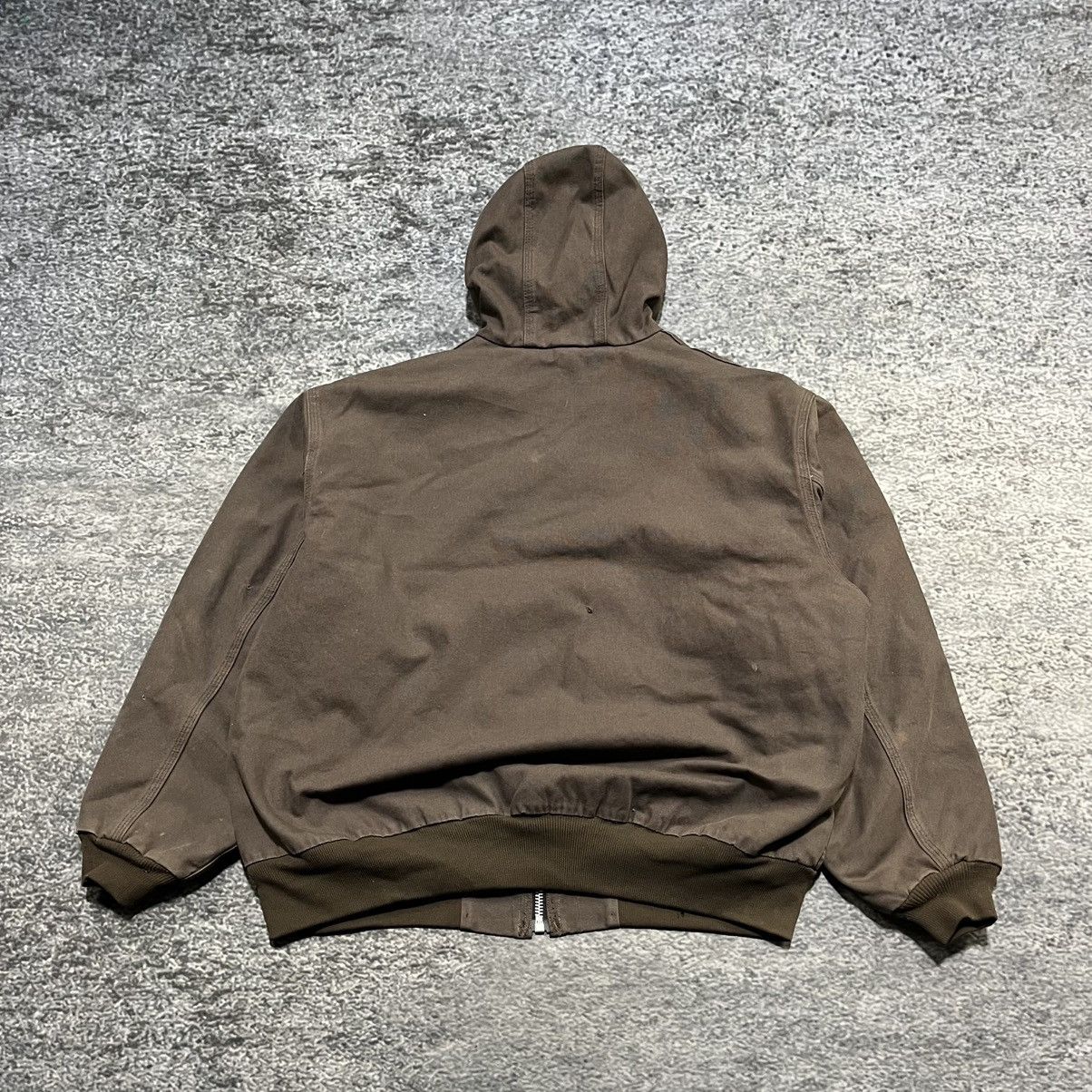 Carhartt VINTAGE CARHARTT BROWN CANVAS WORKWEAR HOODED JACKET SZ XXL Size US XXL / EU 58 / 5 - 2 Thumbnail