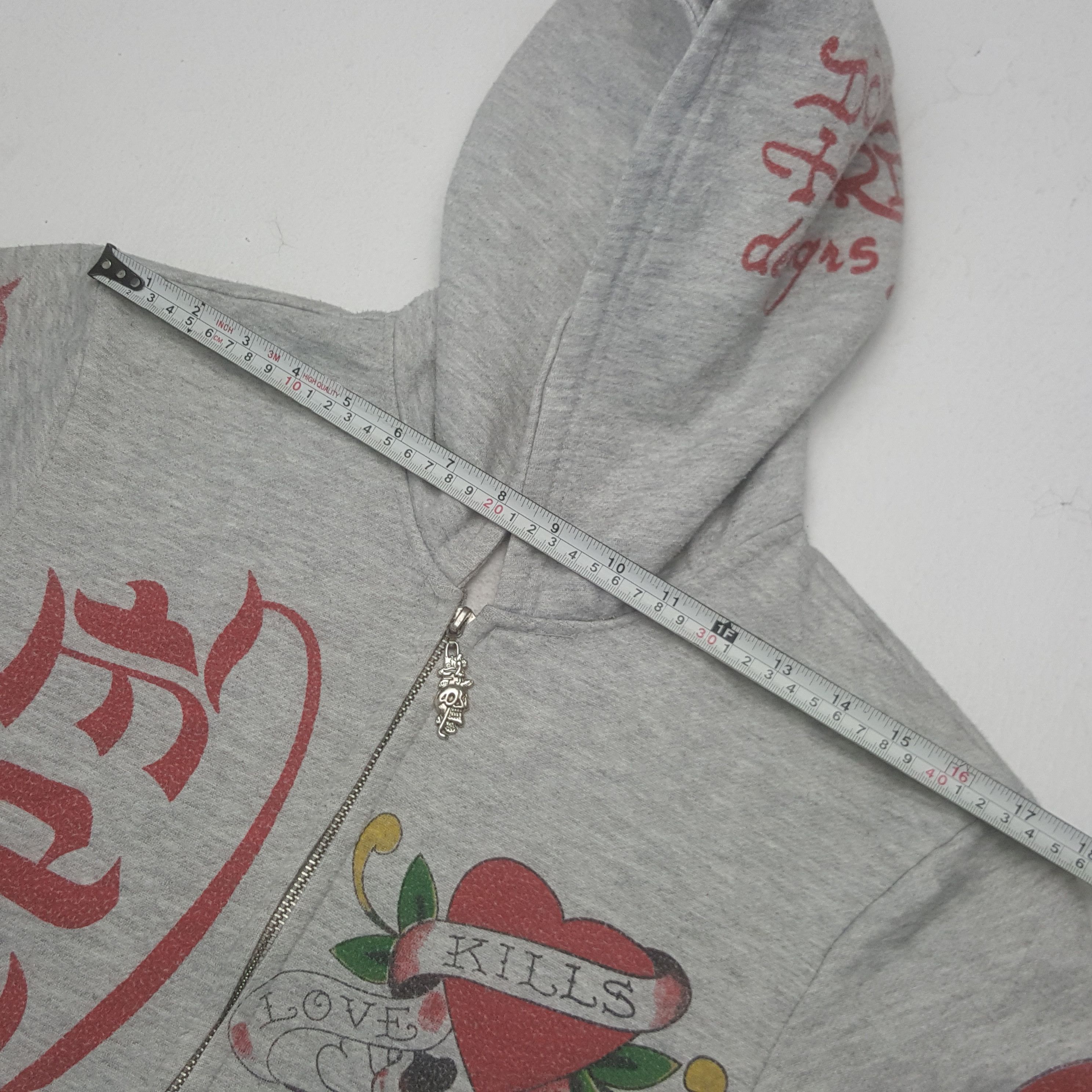 Christian Audigier × Ed Hardy × Vintage Vintage Ed Hardy by Christian Audiger Skull Art Hoodies Size US M / EU 48-50 / 2 - 6 Thumbnail
