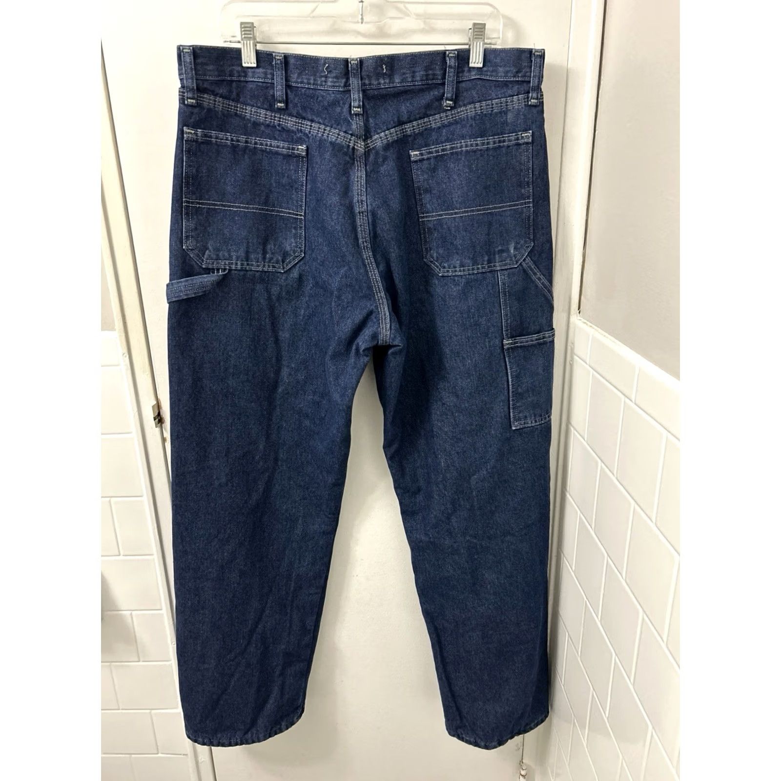 Wrangler Wrangler Authentics Jeans Mens Carpenter Denim 36x32 Blue Lined Insulated Pockets Regular Inseam 32 Winter Fall Mens Size US 36 / EU 52 - 6 Thumbnail