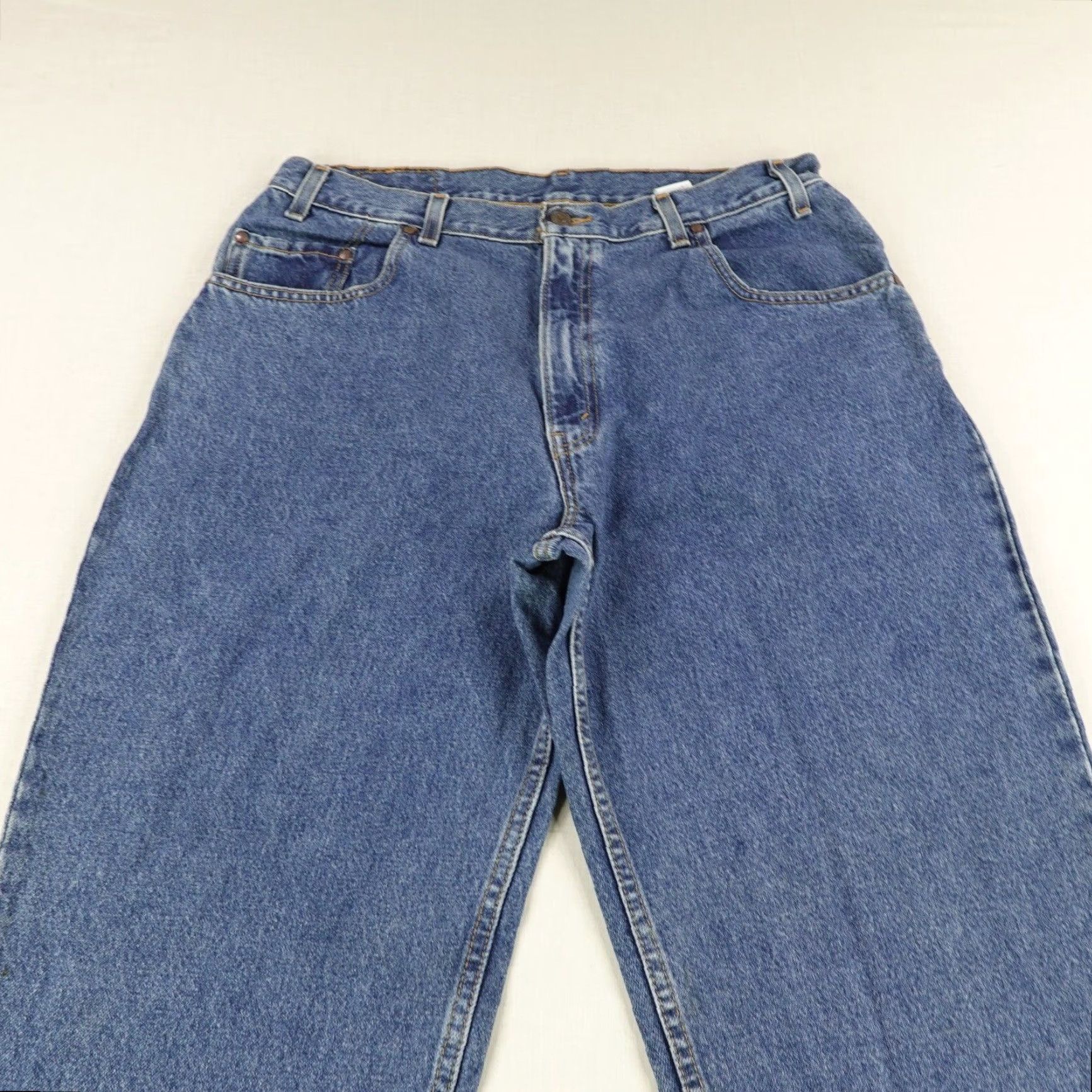 Levi's VINTAGE Levi's Jeans Mens 38x32 Blue Denim 545 Loose Fit Relaxed Y2KBrown Tab 545 Levi's 500 Series Mens Jeans Size US 35 - 2 Thumbnail