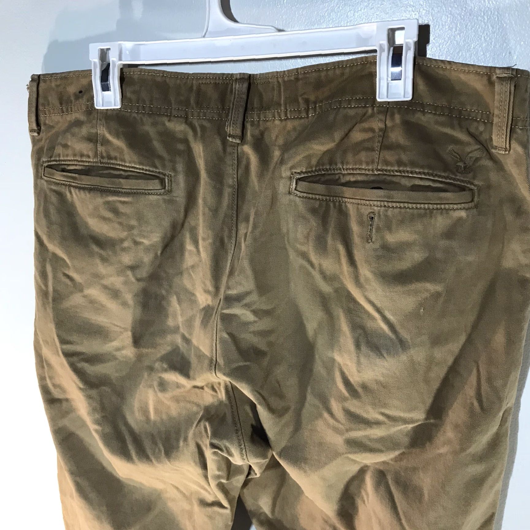 American Eagle Outfitters VINTAGE American Eagle Mens Pants Khakis Straight Fit Relaxed Cotton 36x32 Brown Size US 36 / EU 52 - 5 Thumbnail