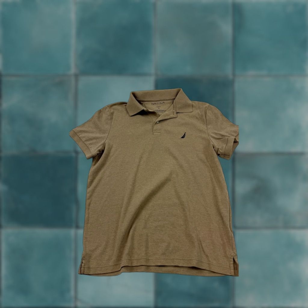 Nautica Nautica Polo Shirt Mens Medium Brown Slim Fit Short Sleeve Logo Casual Size US M / EU 48-50 / 2 - 1 Thumbnail