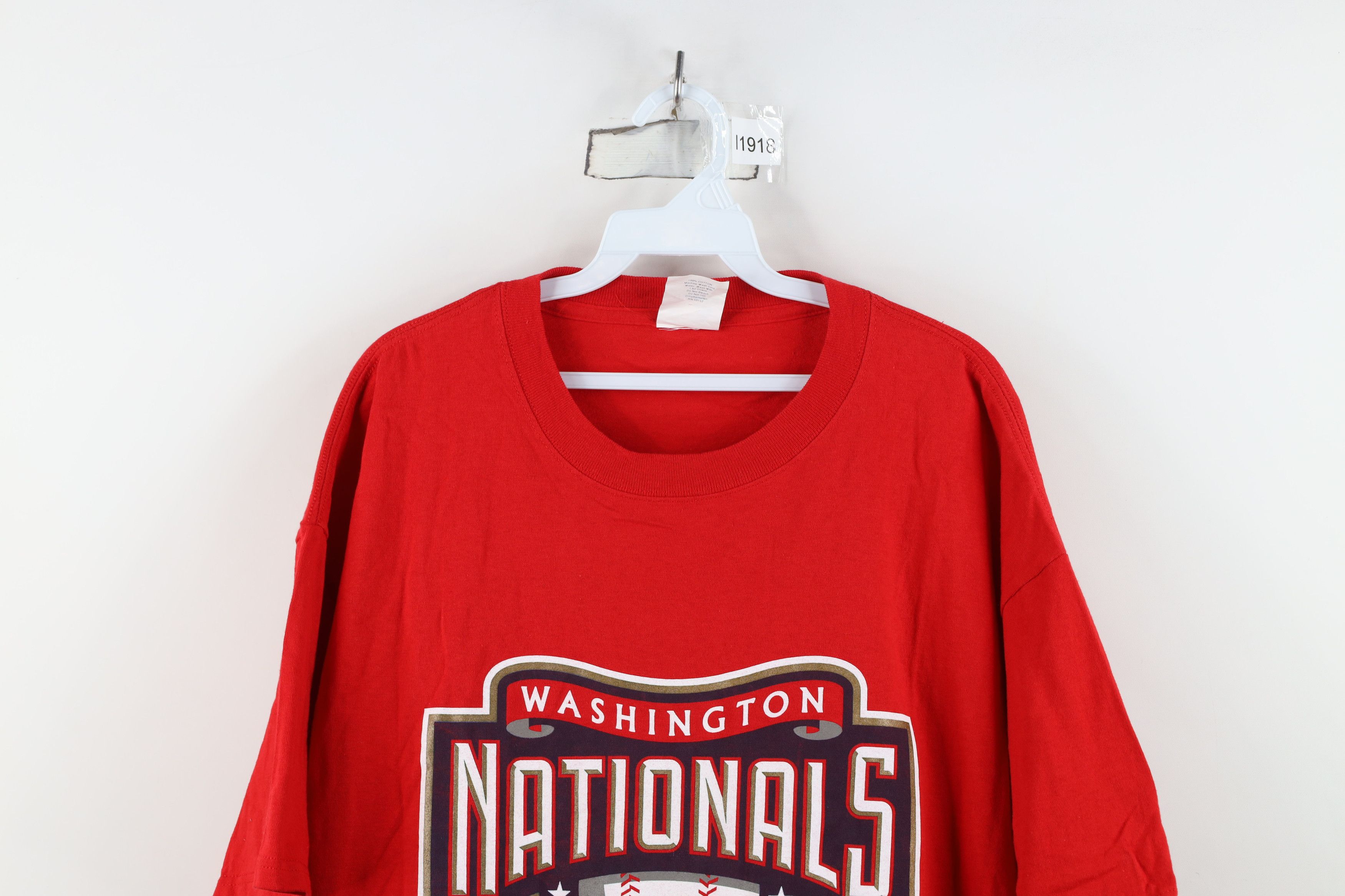 Majestic Vintage Majestic Spell Washington Nationals Baseball T-Shirt Size US XL / EU 56 / 4 - 2 Thumbnail
