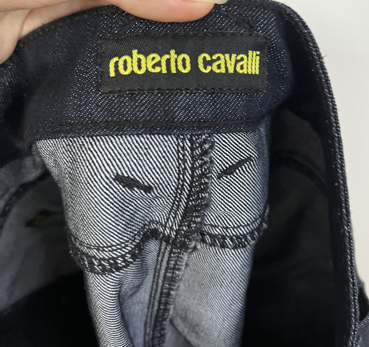 Roberto Cavalli Roberto Cavalli denim skirt L Size 33" - 3 Thumbnail