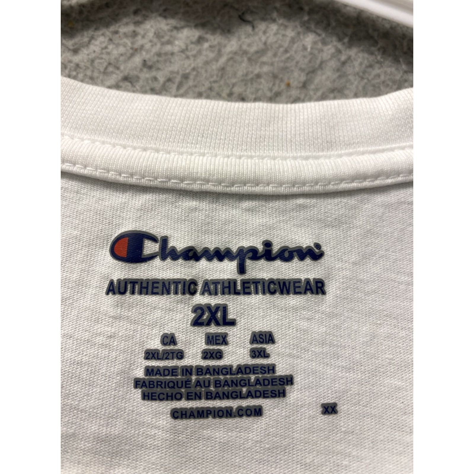 Champion VINTAGE Champion CSU RAM Mens Long Sleeve Shirt 2XL Crew Neck Cotton White Pockets Graphic Modern Size US XXL / EU 58 / 5 - 4 Thumbnail