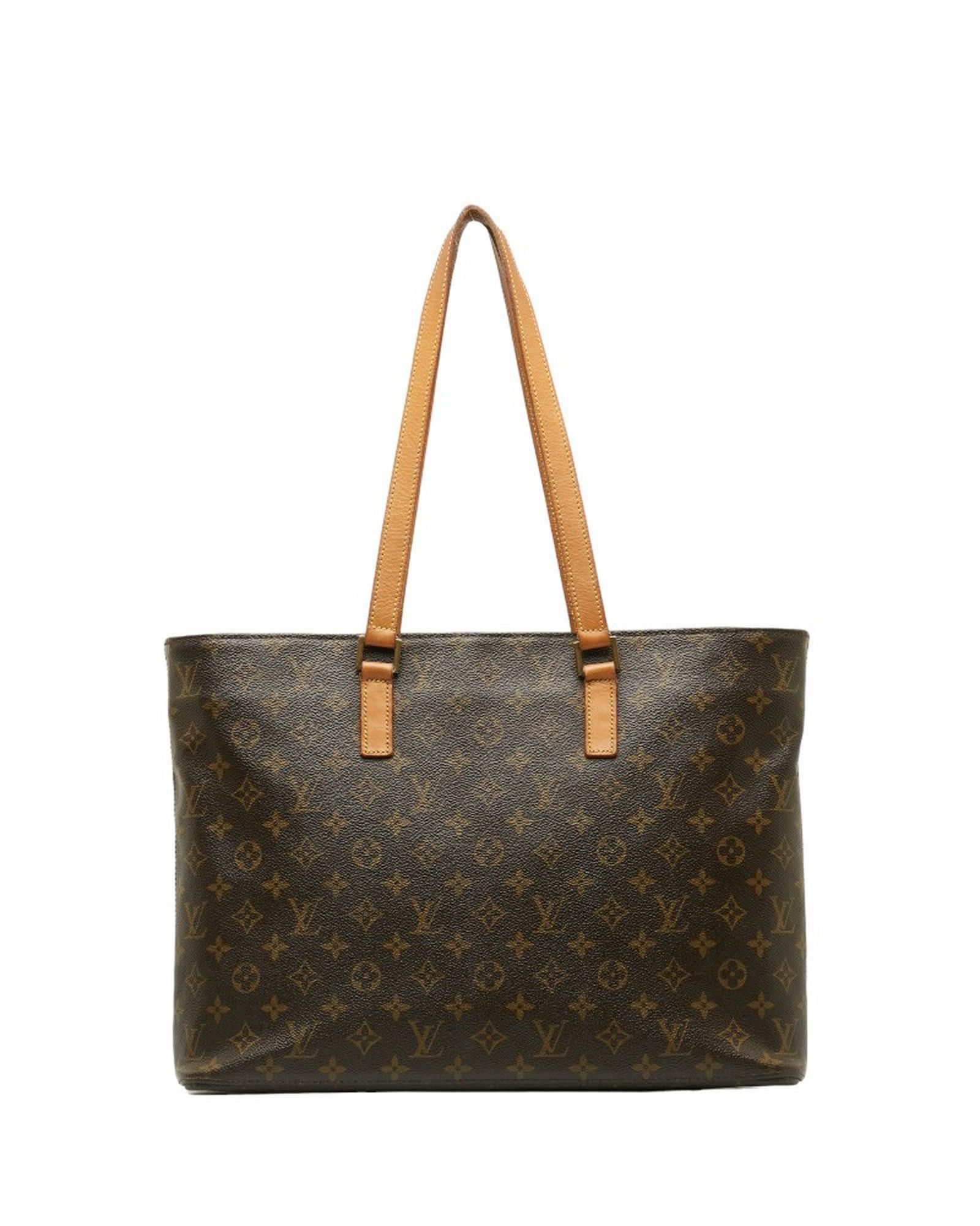 image of Louis Vuitton Monogram Tote Bag In Brown By A Luxury Designer, Women's