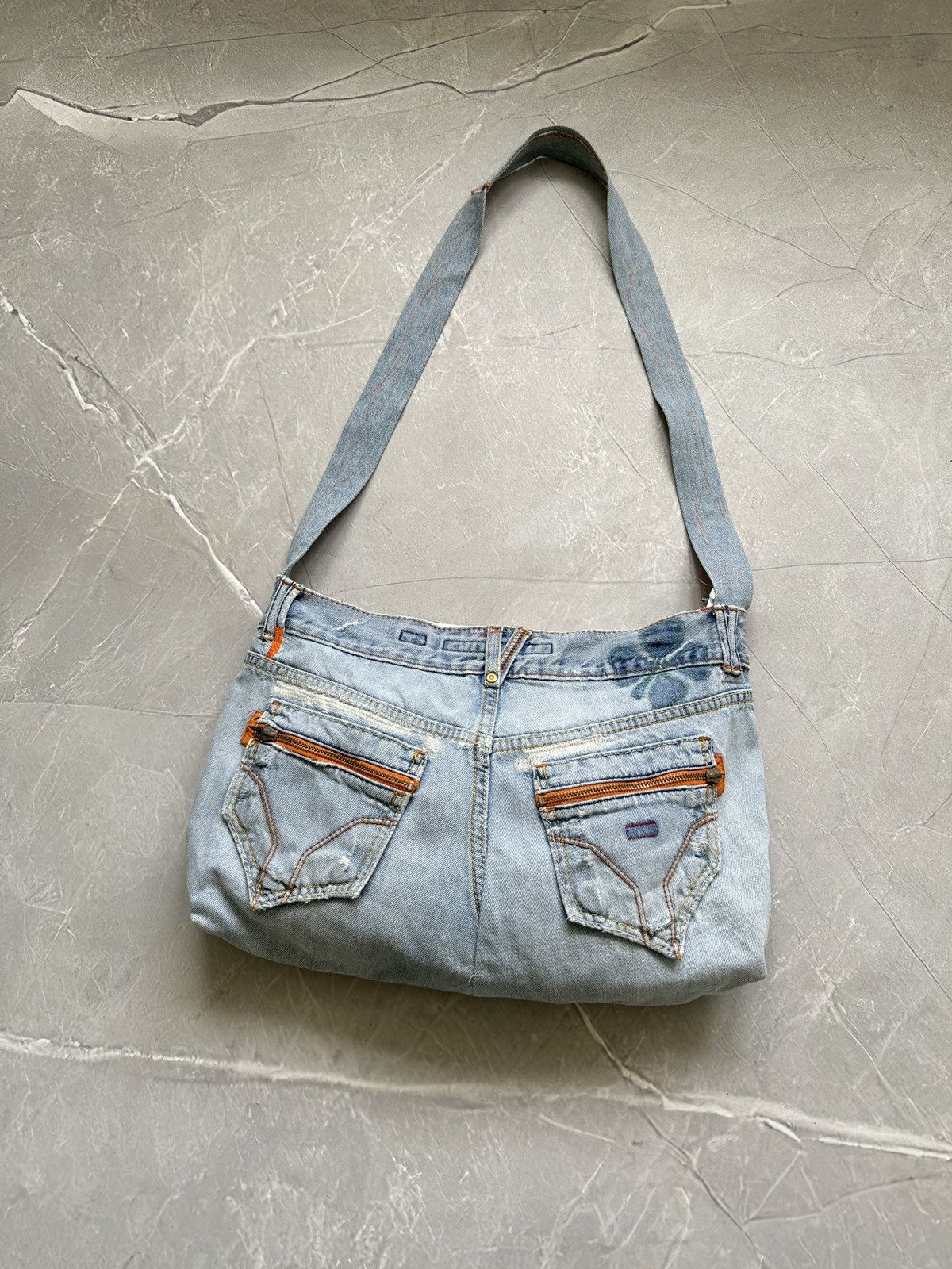 Miss Sixty Vintage y2k Miss Sixty Denim Shoulder Bag Upcycple Rework Size ONE SIZE - 1 Thumbnail
