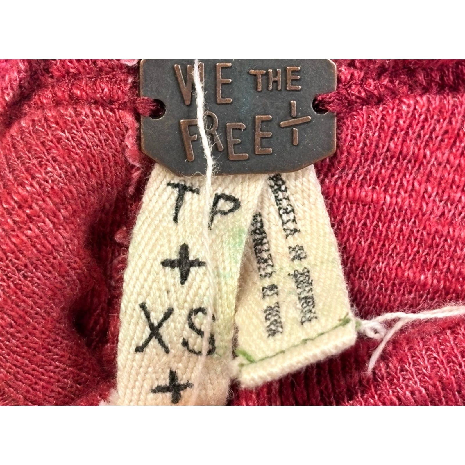 Vintage We The Free Turtleneck Top Shirt Womens XS Pink/red Split Back Inverse Seam Knit Pullover Casual Holiday Boho Chic Regular Mens? No. Size XS / US 0-2 / IT 36-38 - 6 Thumbnail