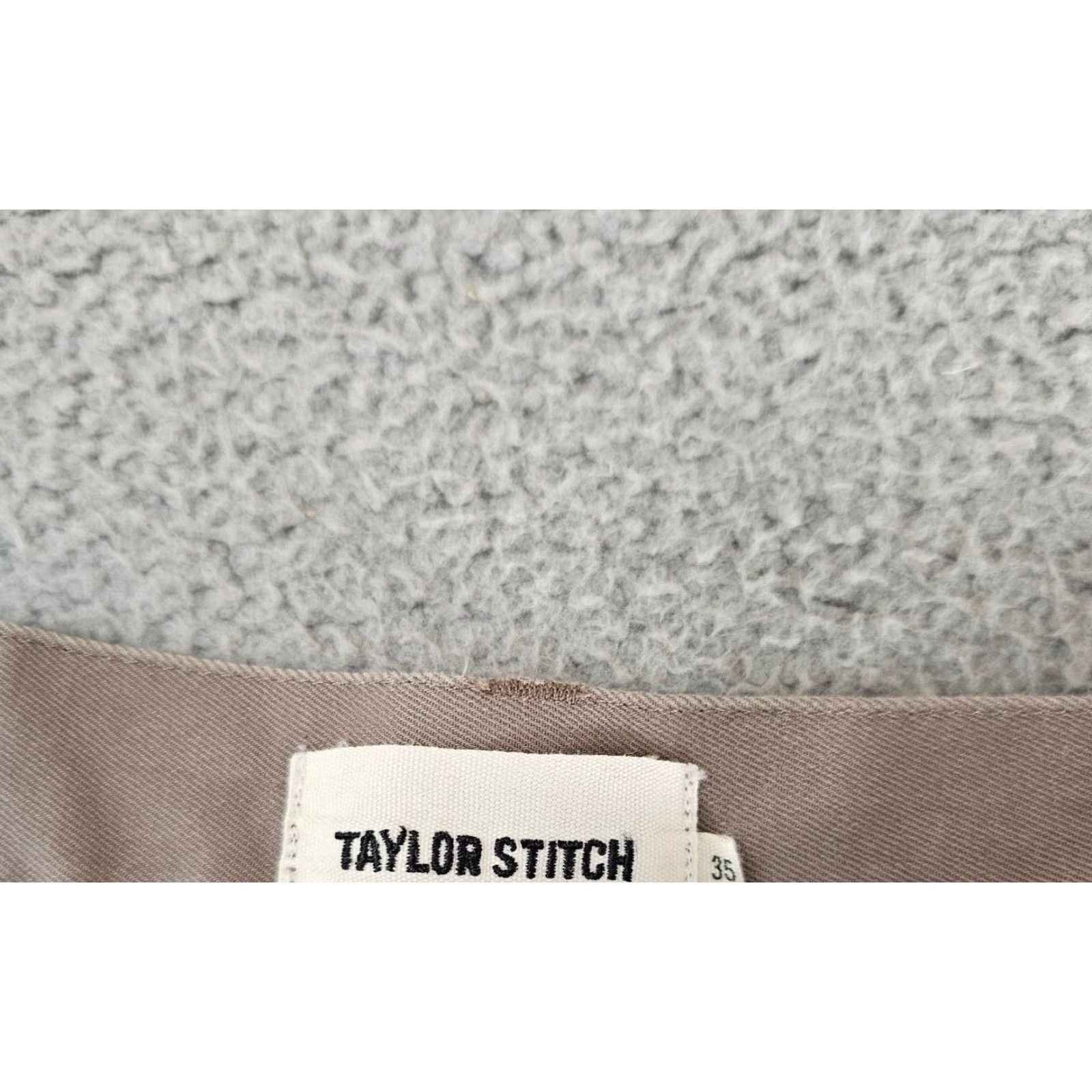 Taylor Stitch Taylor Stitch Pants Mens 35 Beige Khaki Organic Cotton Stretch Twill 35x28 Casual Workwear Chino Regular Beige Mens Size US 35 - 4 Thumbnail