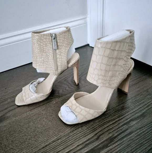 Vacation Charles by Charles David Gently Faux Leather Open-Toe Bootie Size US 8 / IT 38 - 11 Thumbnail