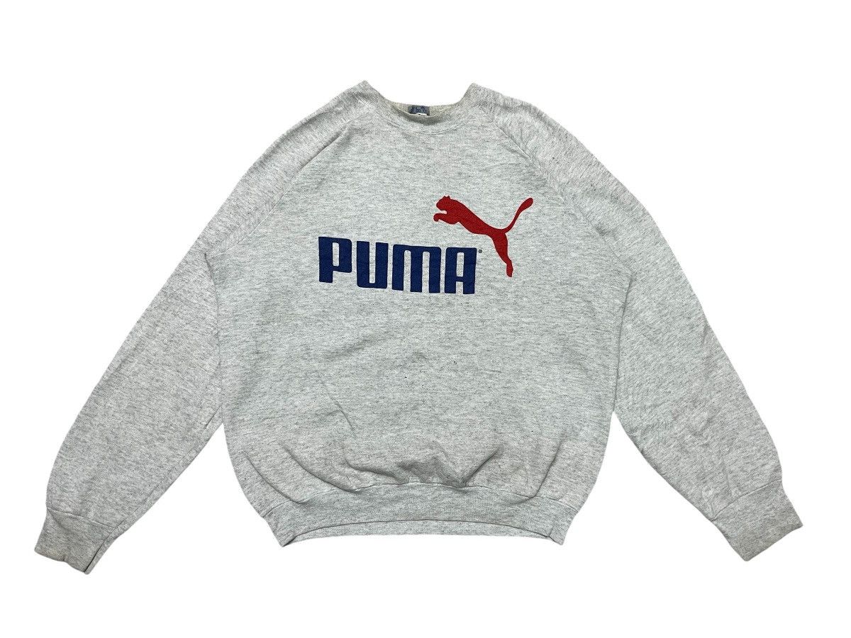 Puma 90s PUMA SWEATSHIRT BIG LOGO MADE IN USA RARE Size US M / EU 48-50 / 2 - 1 Thumbnail