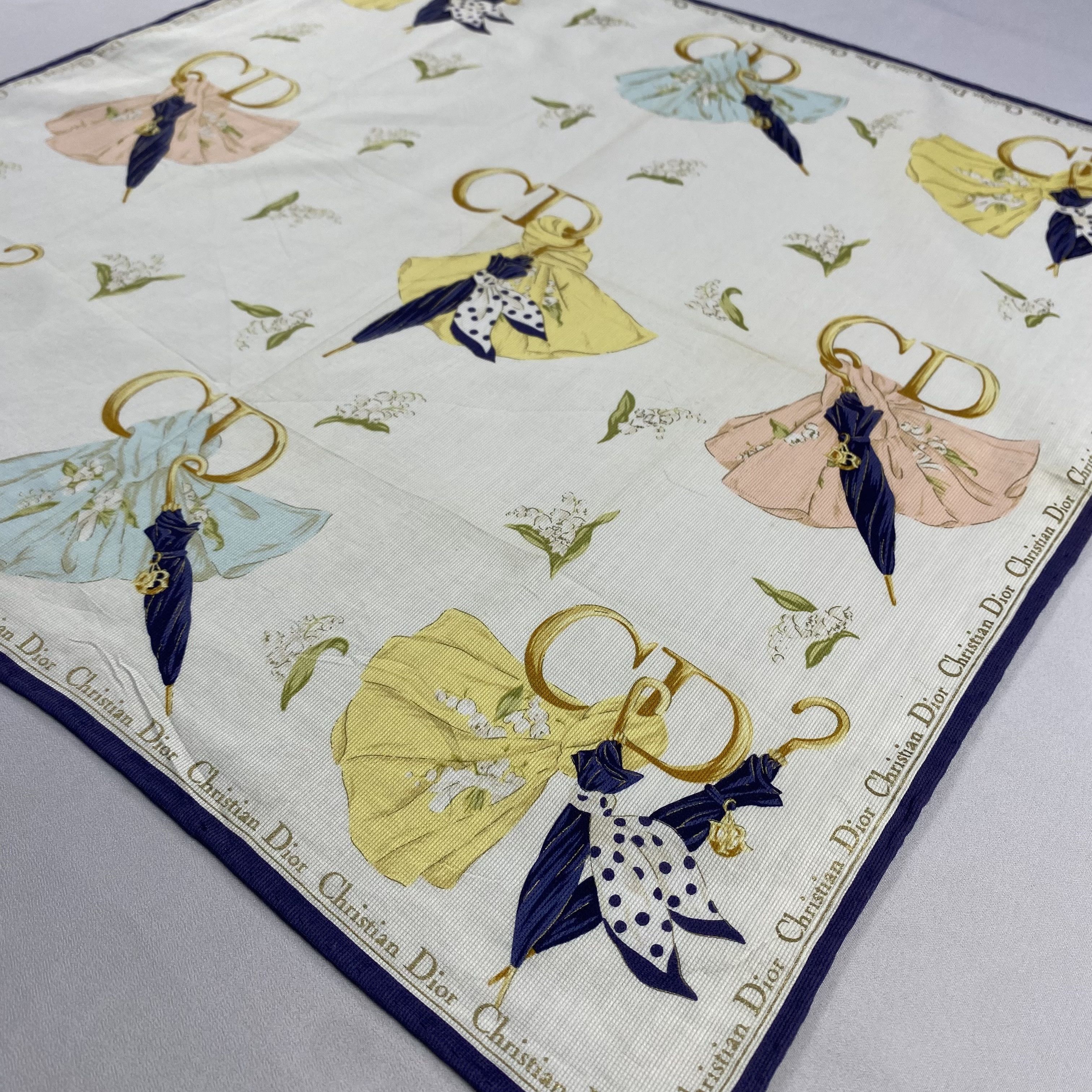 Vintage Christian Dior Monsieur Handkerchief / Neckerchief-P1765 Size ONE SIZE - 2 Thumbnail