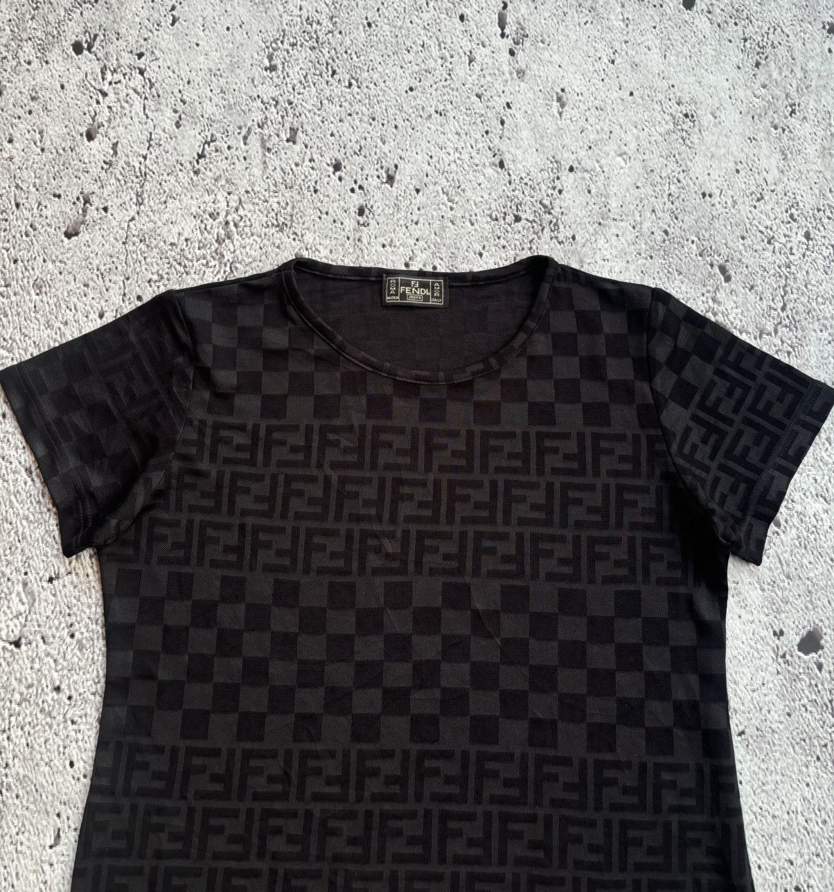 Fendi Vintage Fendi Monogram black Tshirt Size M / US 6-8 / IT 42-44 - 2 Thumbnail
